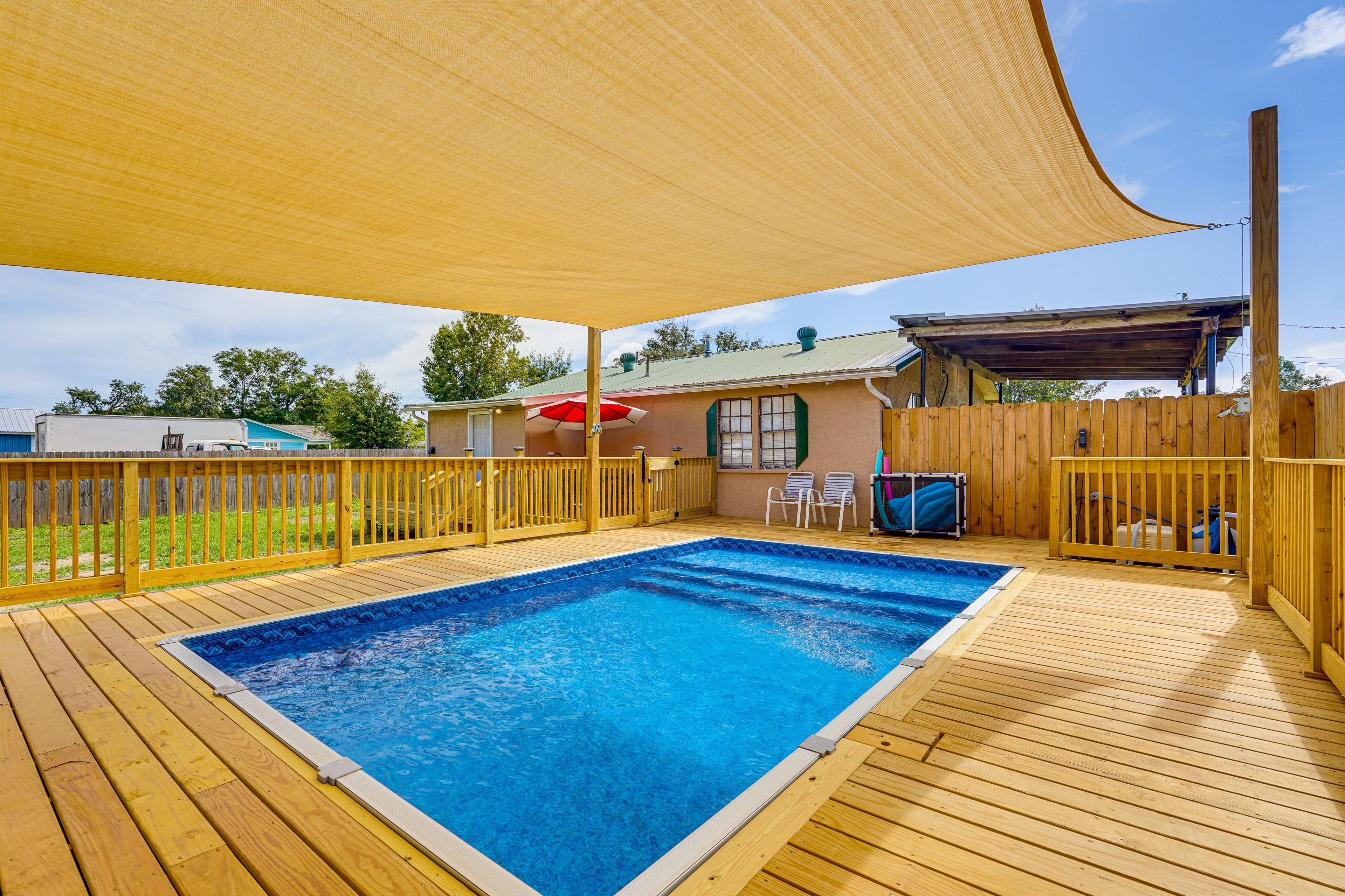 Panama City Vacation Rental | 2BR | 2BA | 950 Sq Ft | Stairs Required