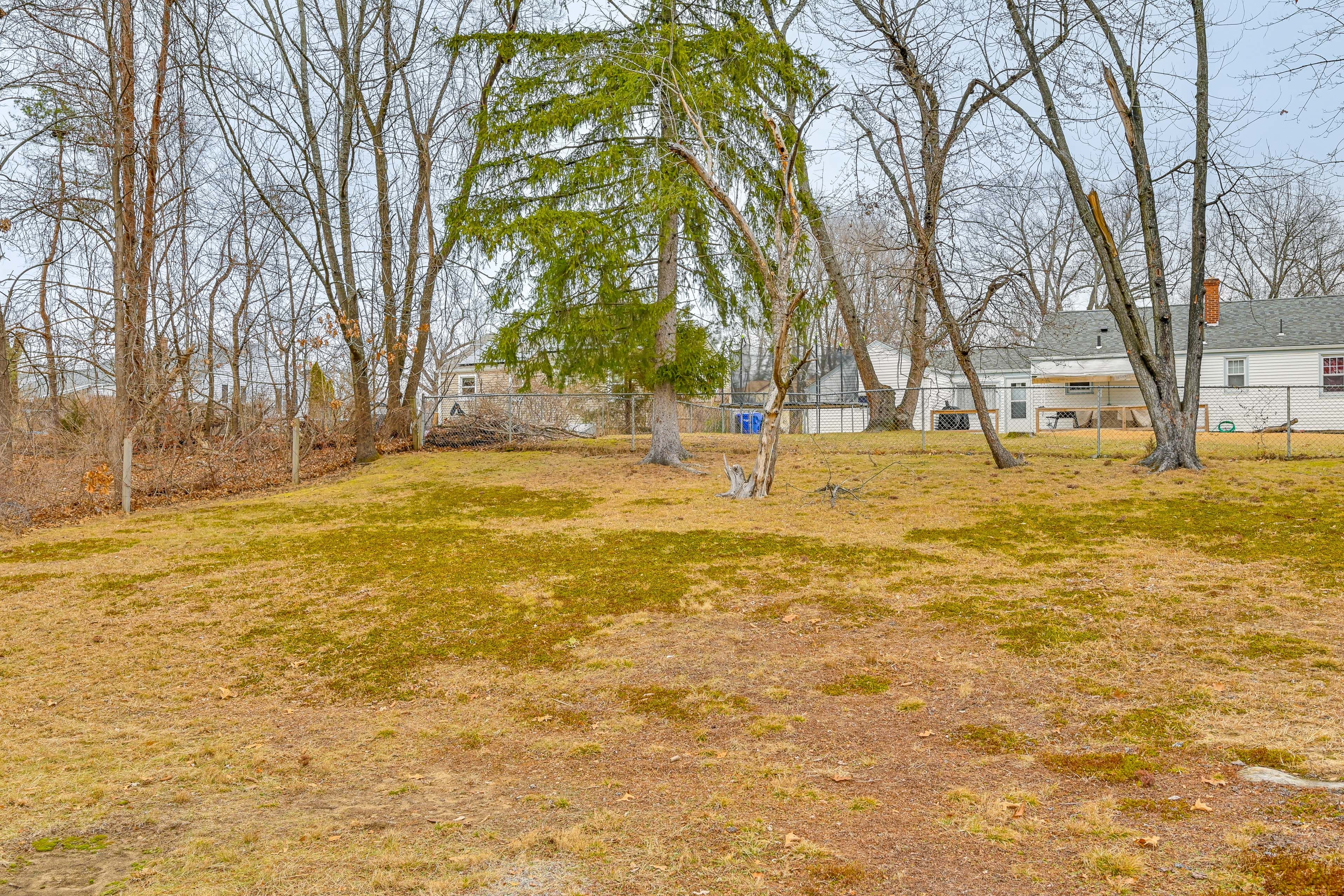 Partially Fenced Backyard