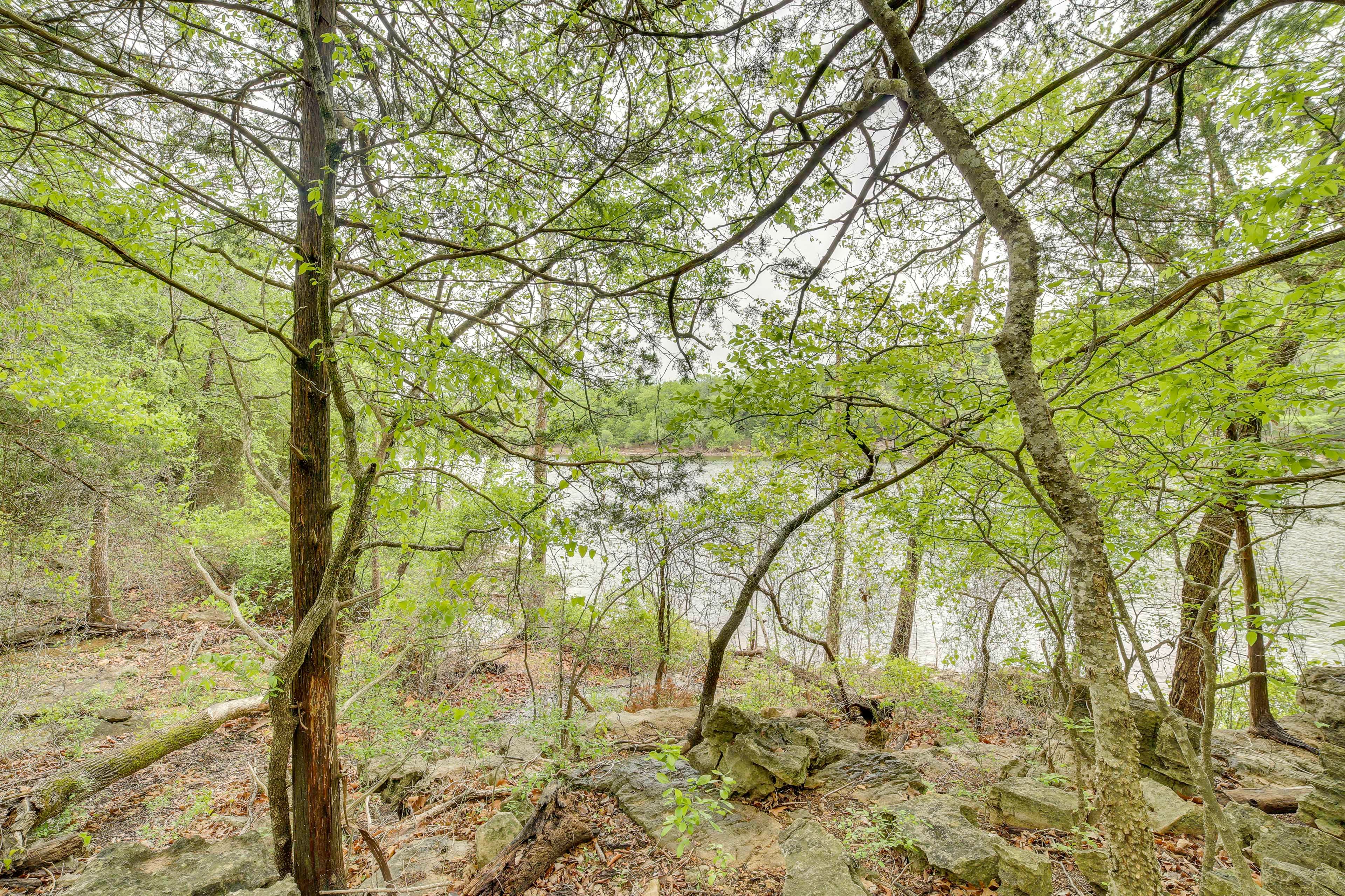 Trail leading toward Table Rock Lake