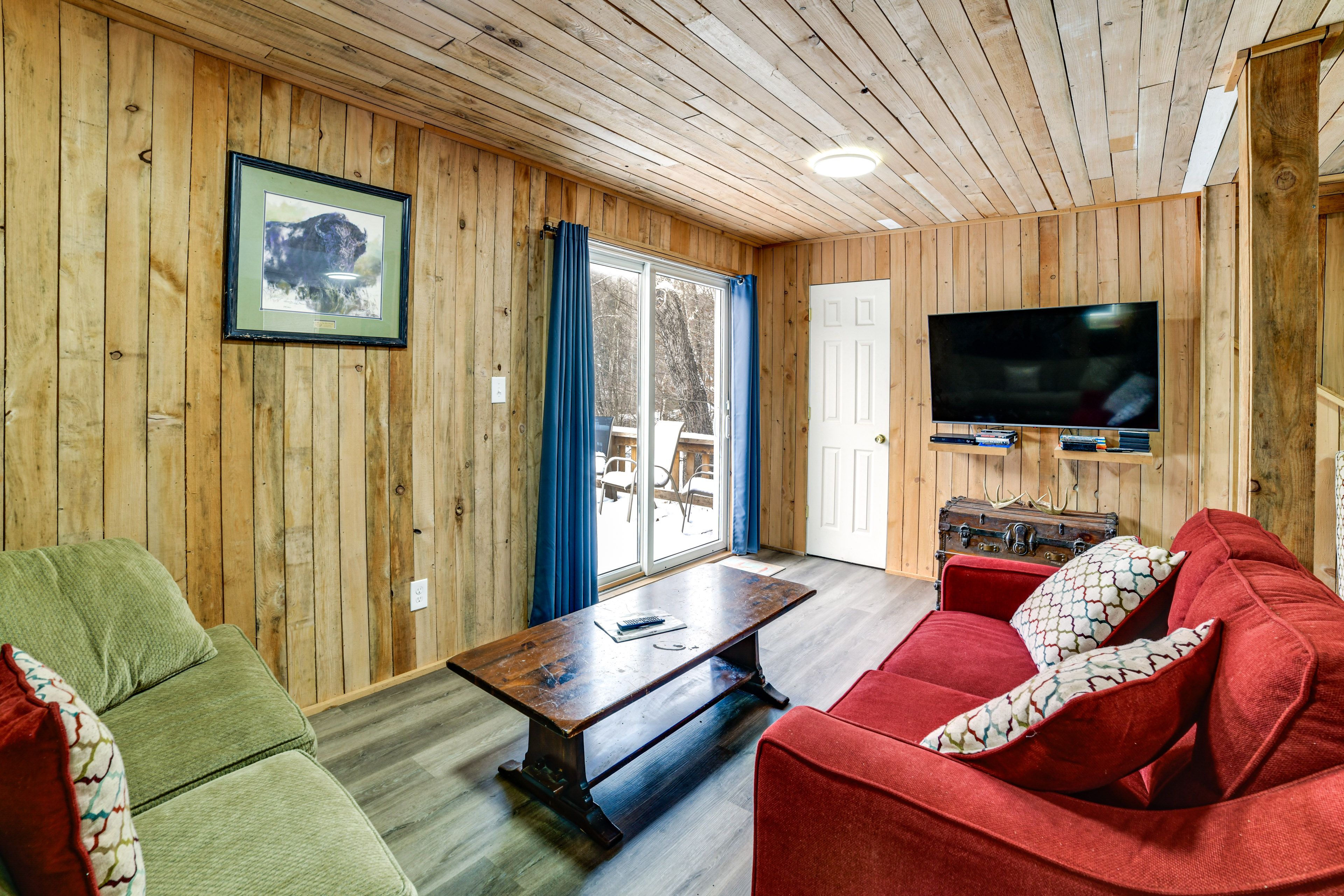 Living Room | 1st Floor | Flat-Screen TV w/ Cable | Wood-Burning Stove