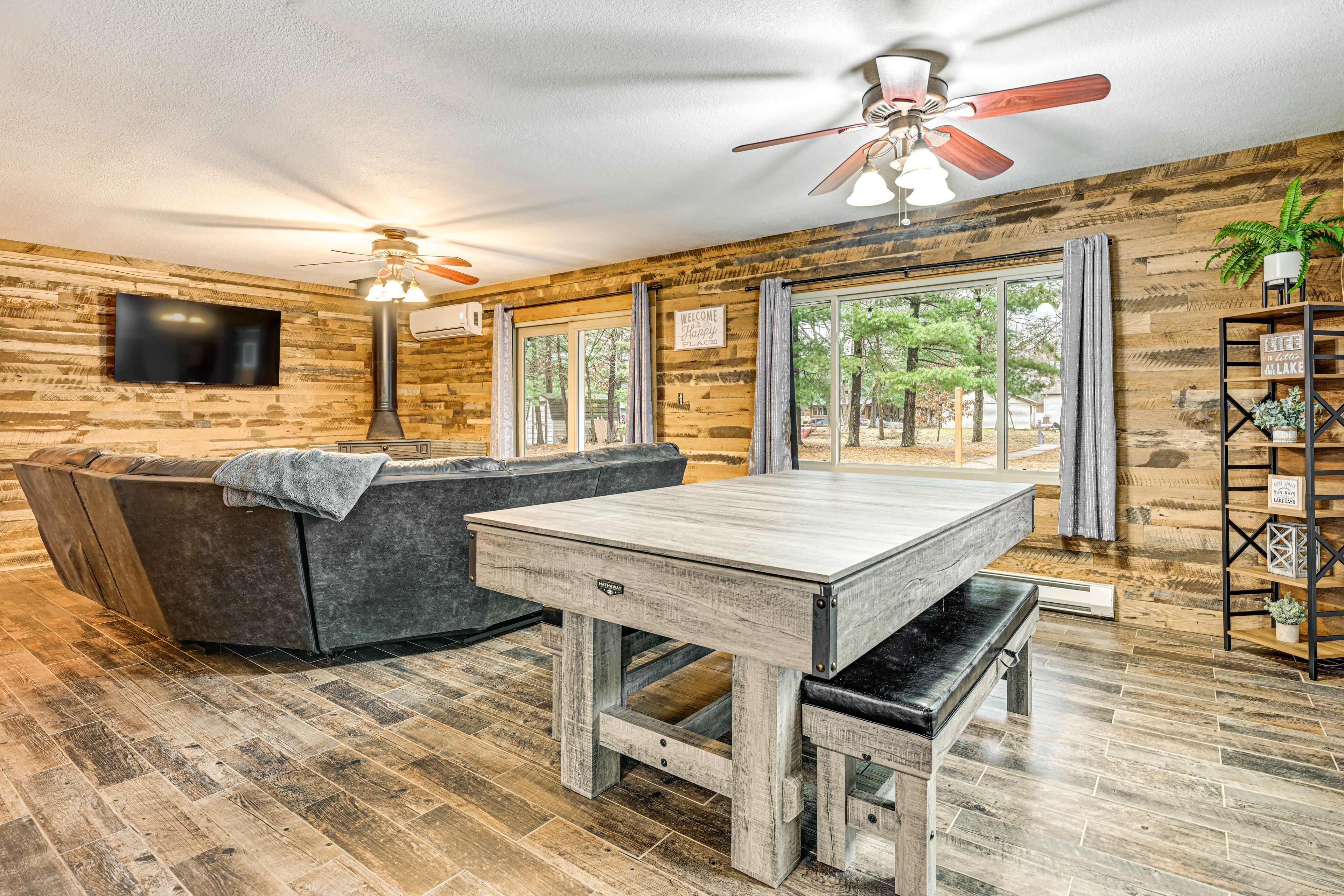 Dining Area | Dining Table (Converts to Ping-Pong/Pool Table) | Dishware