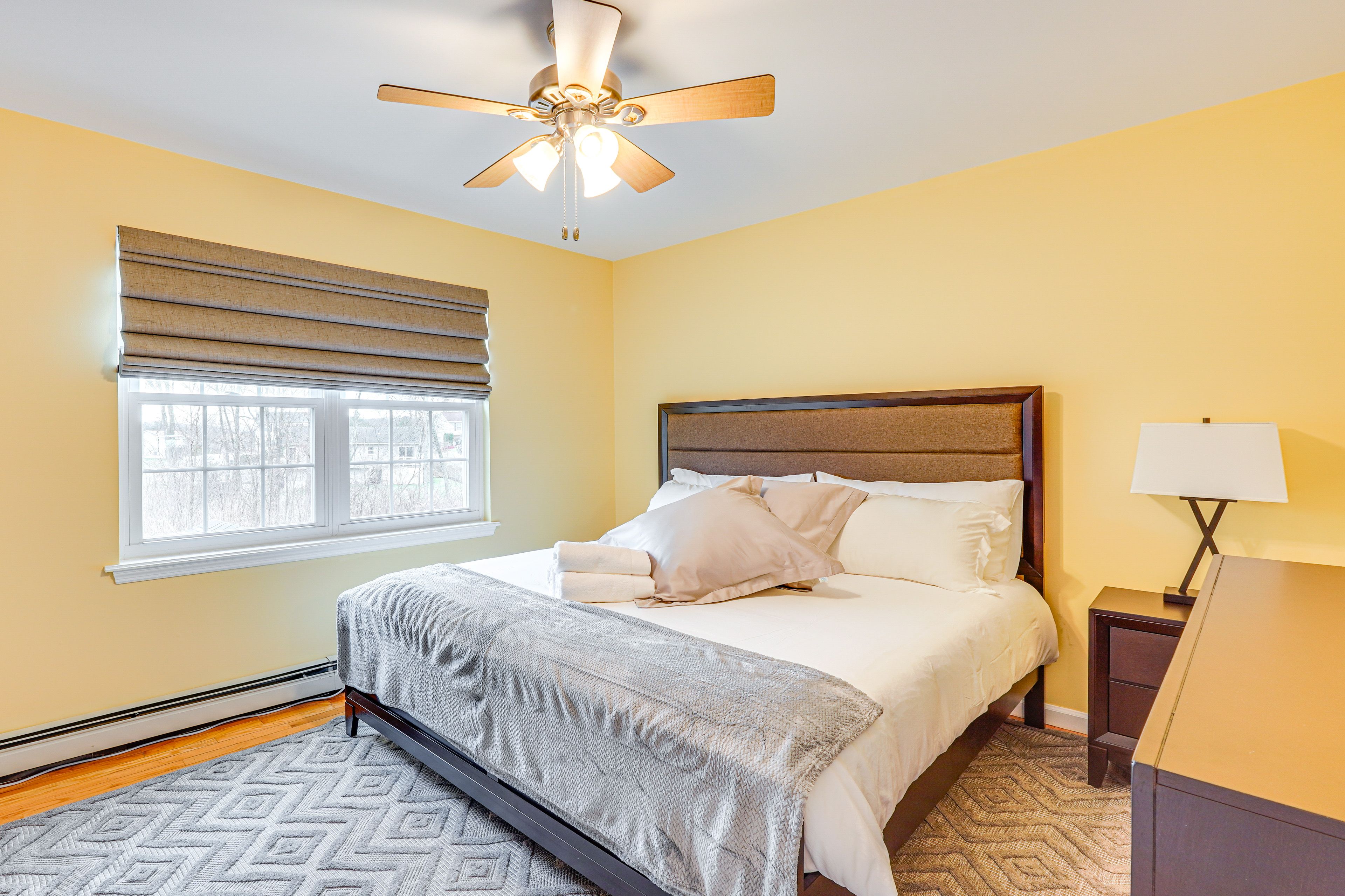 Bedroom 1 | King Bed | Linens Provided | Flat-Screen TV