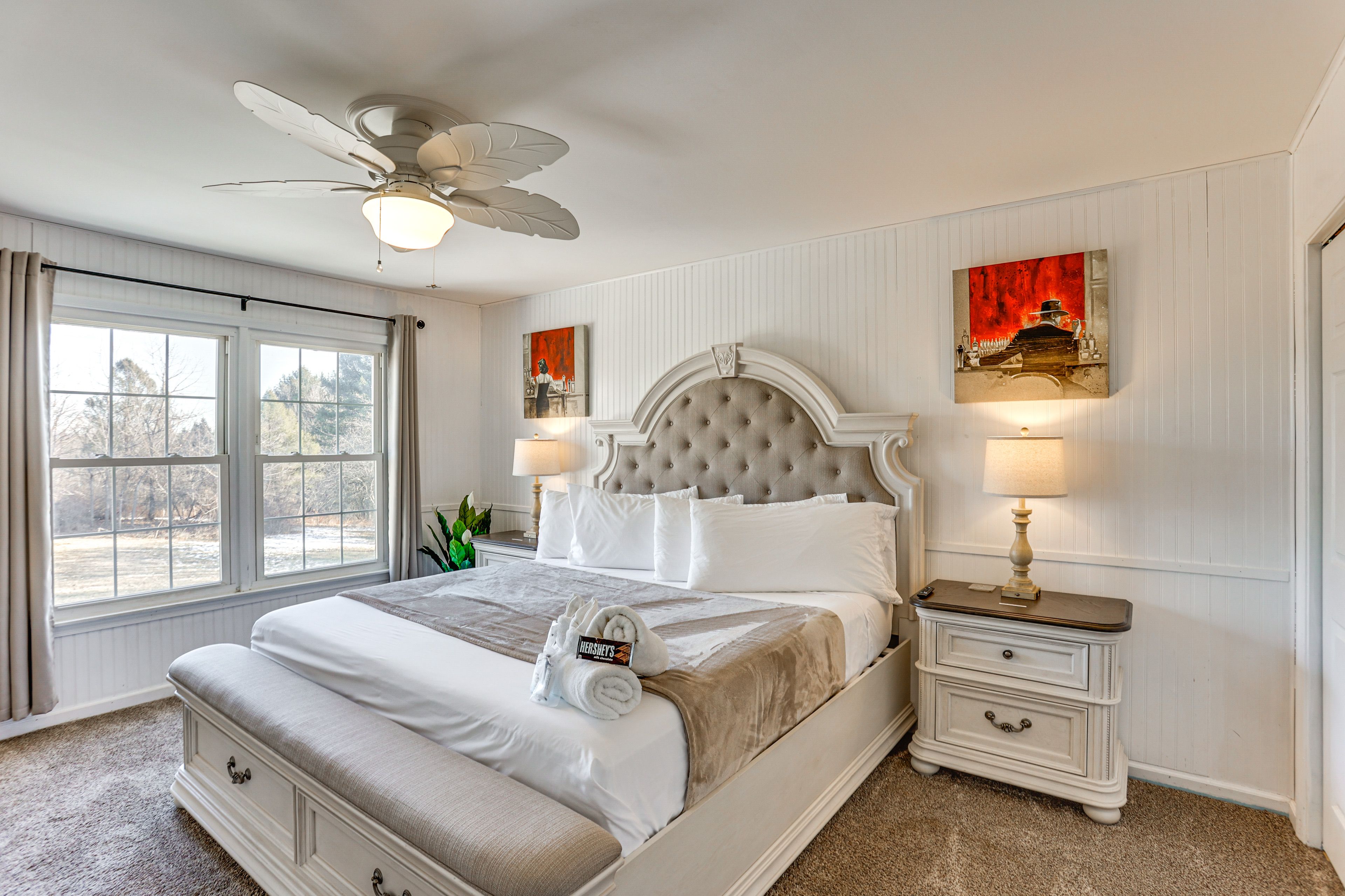 Bedroom 1 | 2nd Floor | King Bed | Smart TV | Linens Provided