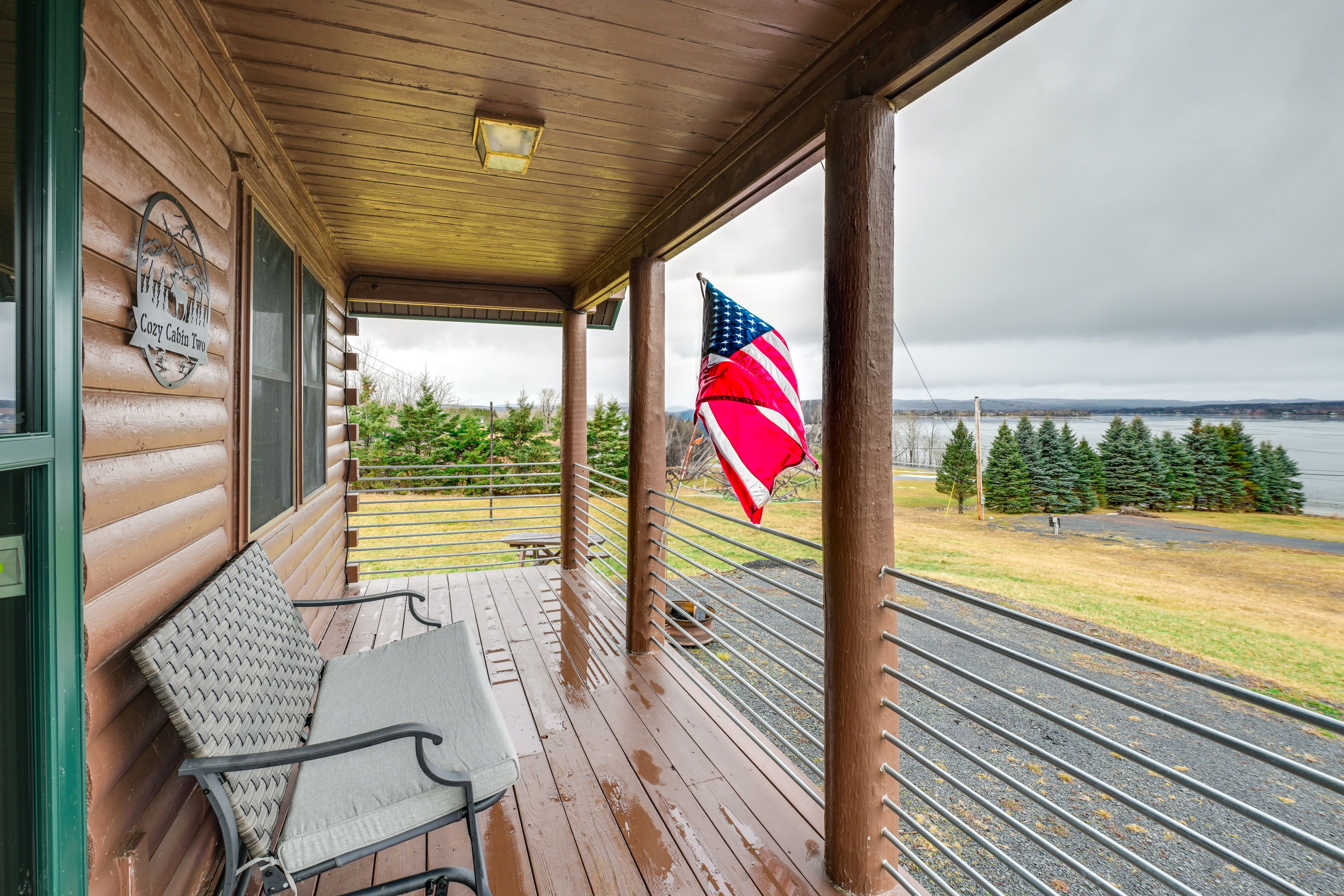 St Agatha Vacation Rental | 2BR | 1BA | 1,100 Sq Ft | 5 Steps to Enter