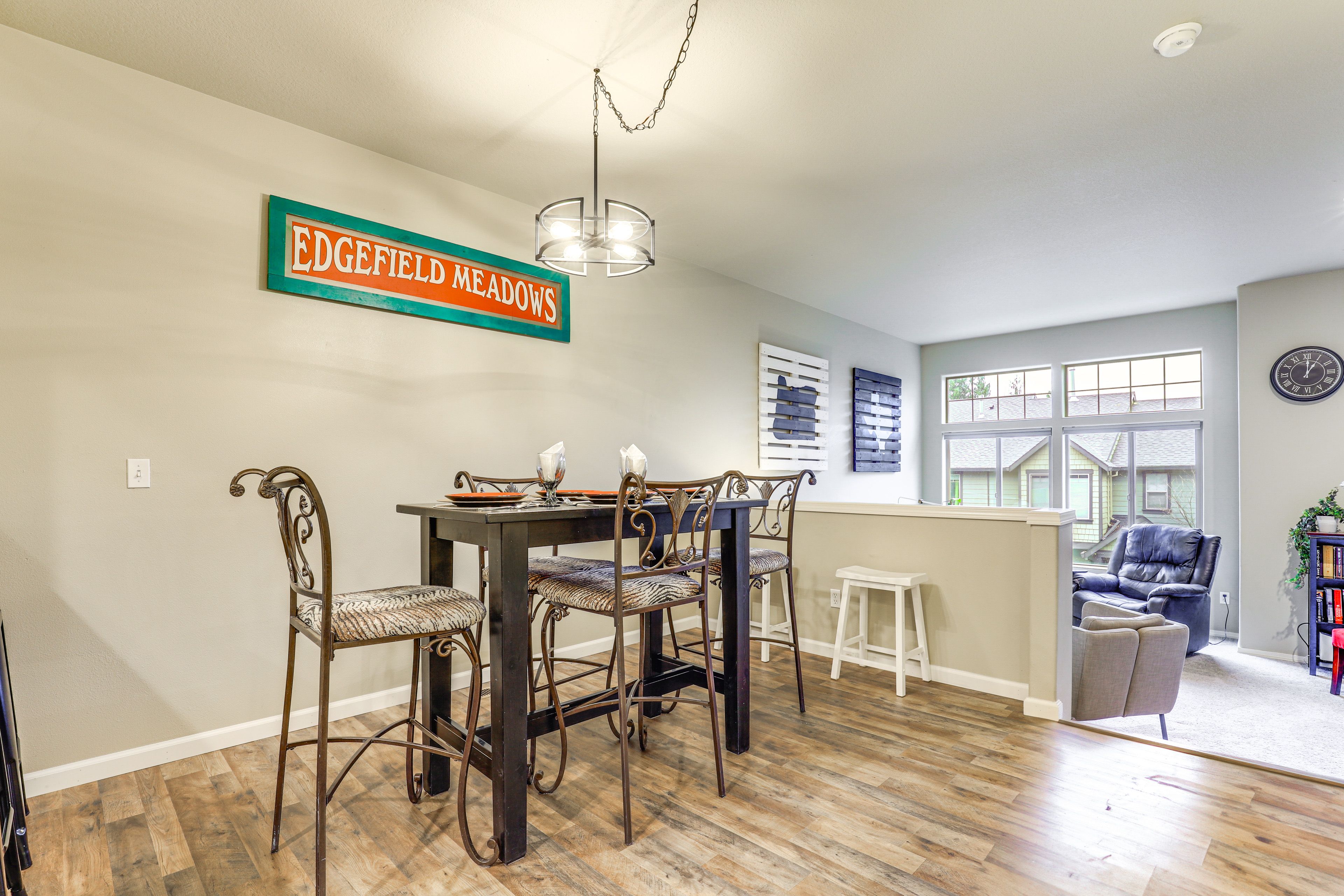 Dining Area | Main Level | Central Heating