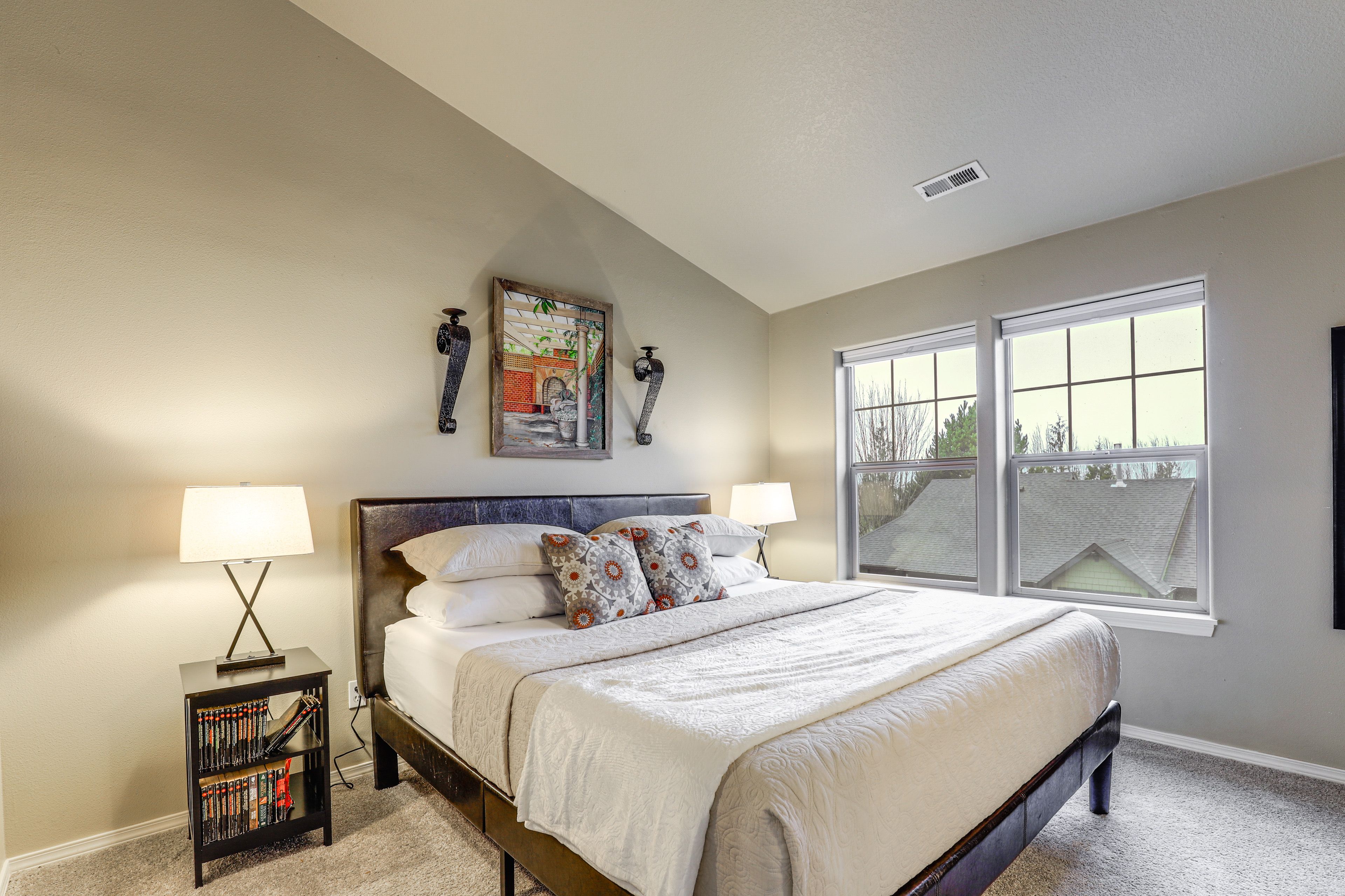 Bedroom 1 | Upper Level | King Bed | Linens Provided | Walk-In Closet