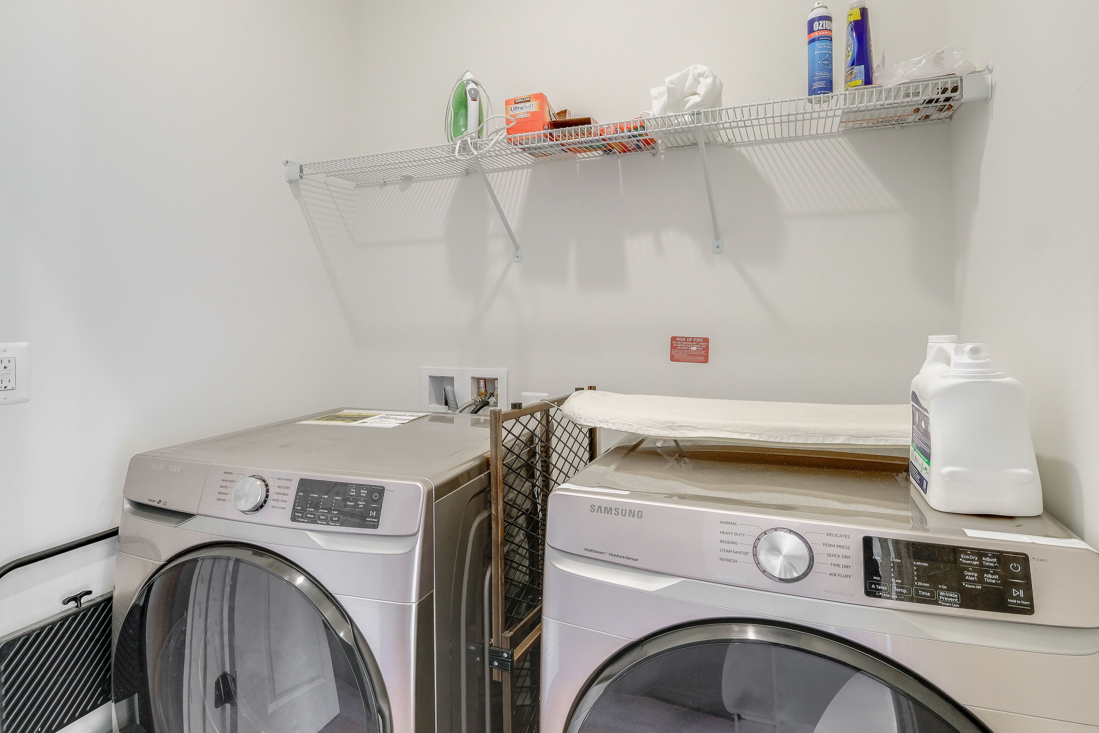 Laundry Area | 3rd Floor | Washer/Dryer | Hangers | Iron/Board