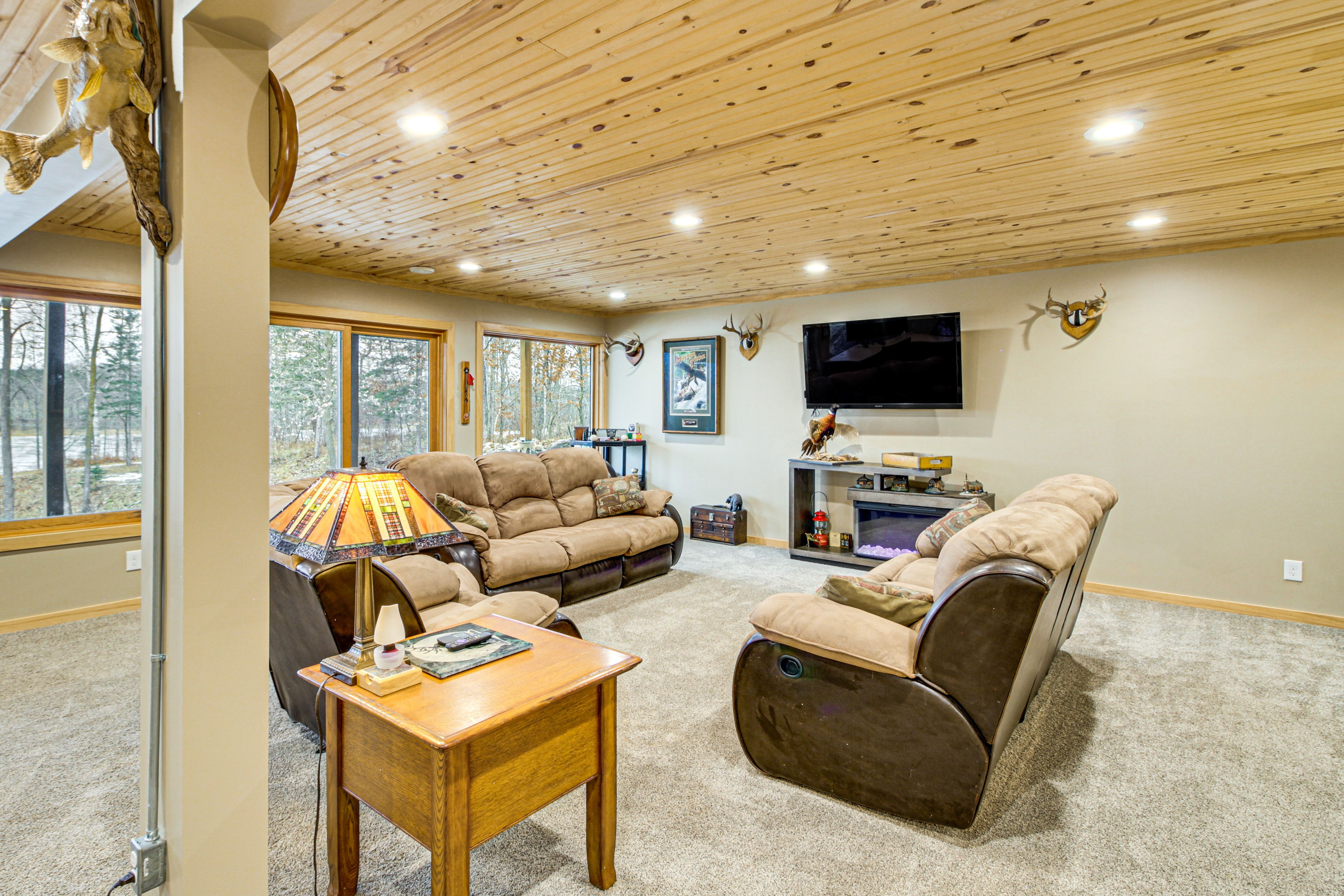 Living Room | Lower Level | Free WiFi | Central A/C & Heating | Foosball Table