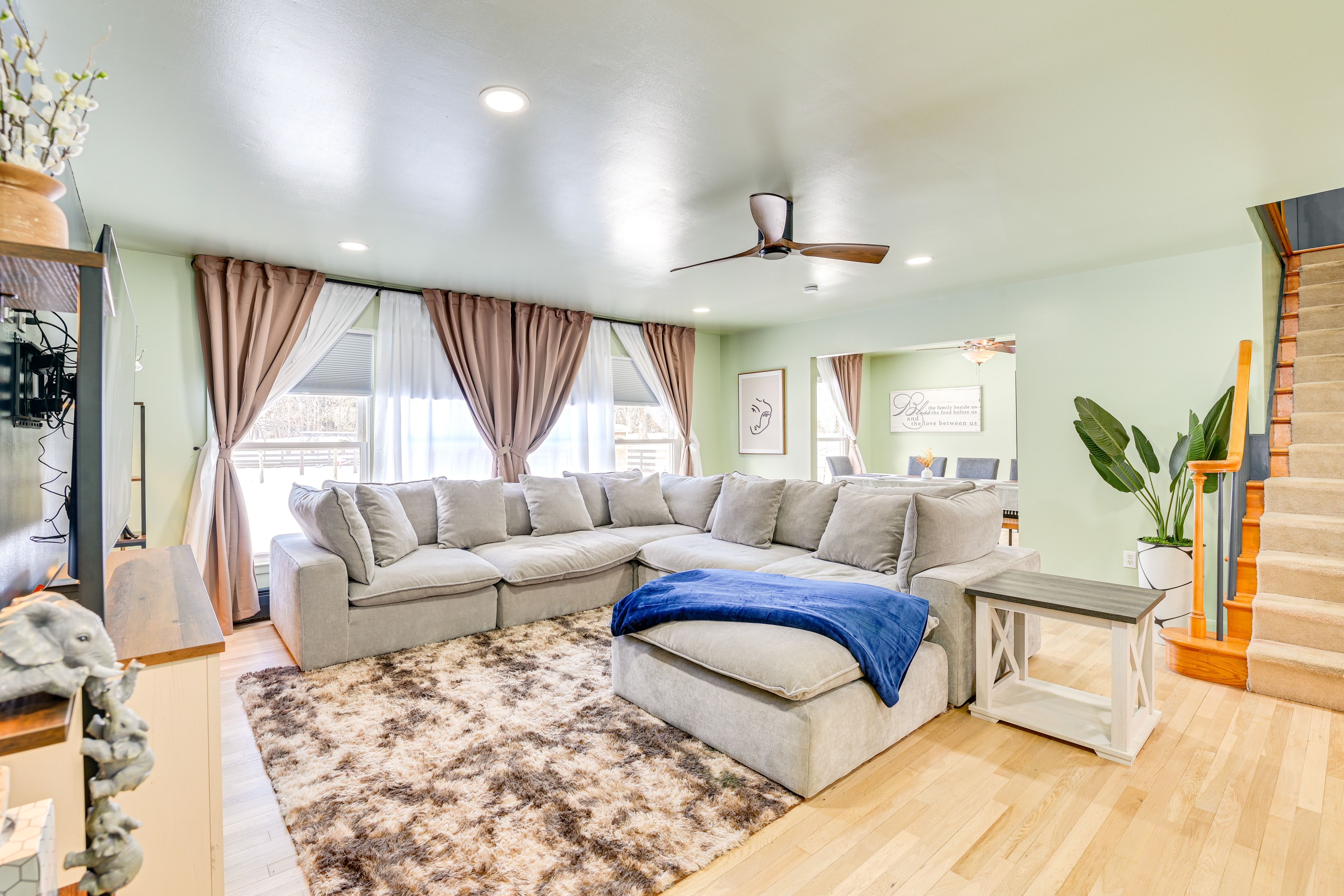 Delhi Vacation Rental | 4BR | 2.5BA | Stairs Required | 2,800 Sq Ft
