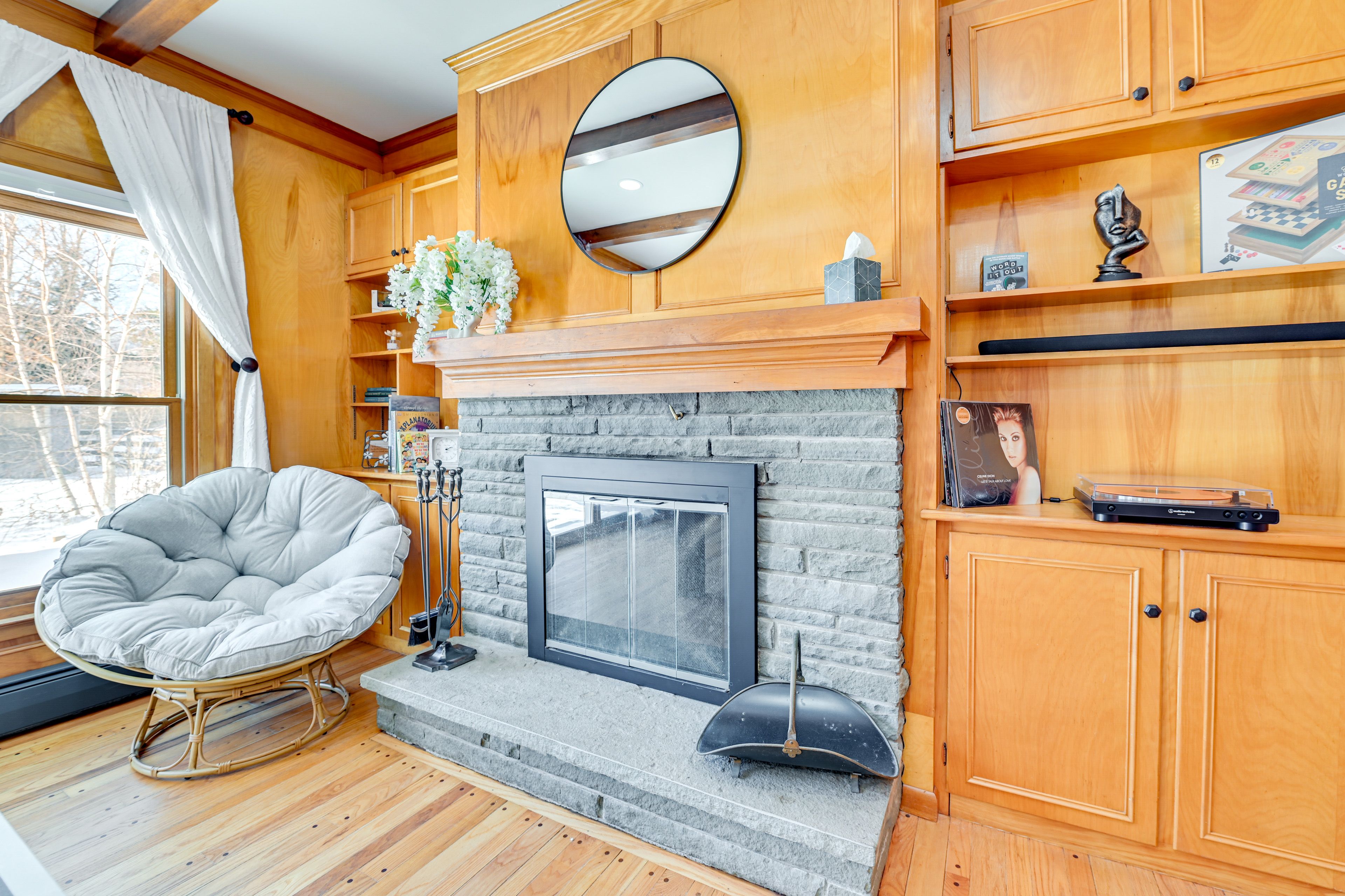 Game Room | 1st Floor | Record Player | Board Games | Books