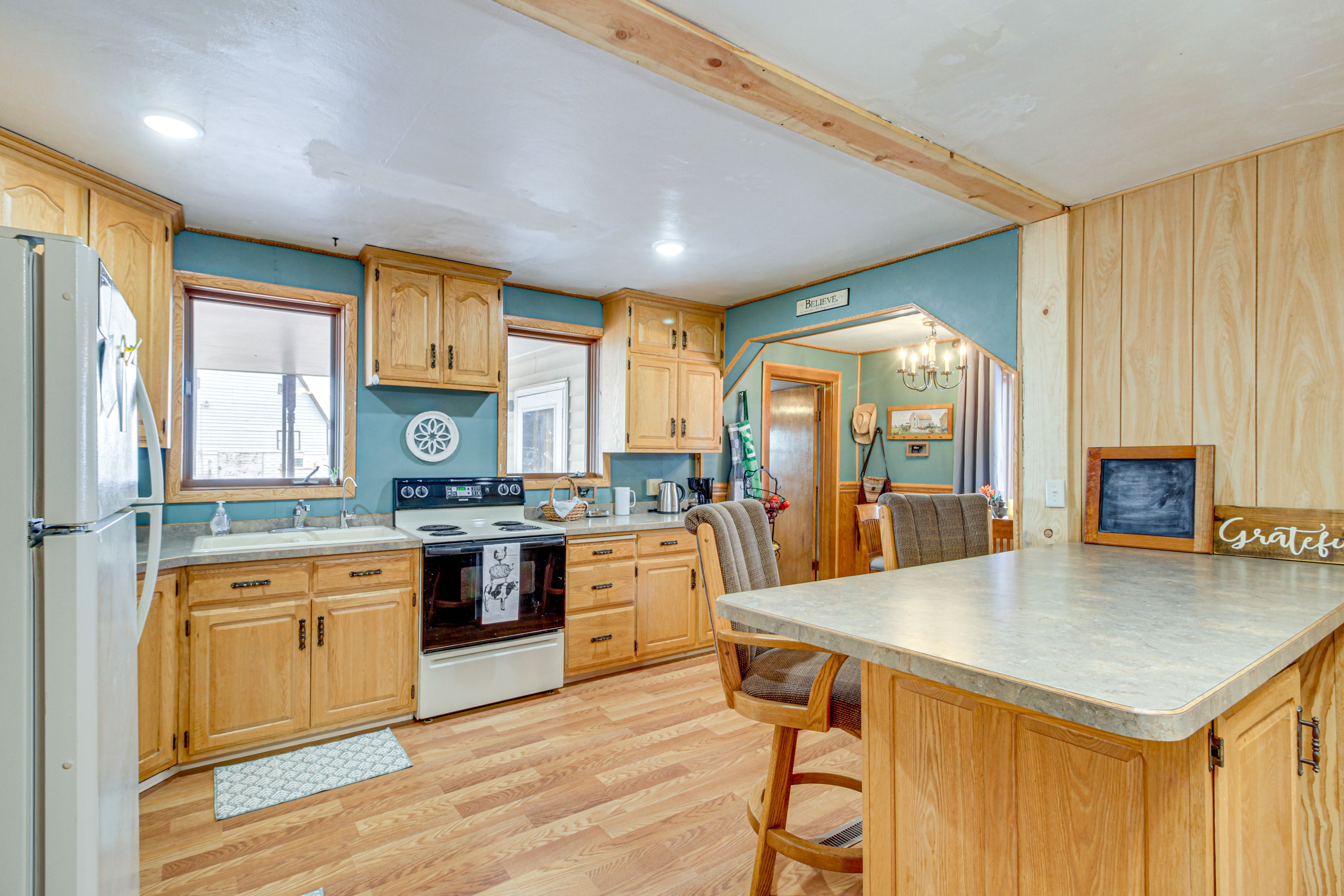 Long Prairie Vacation Rental | 2BR | 1BA | 700 Sq Ft | Steps Required