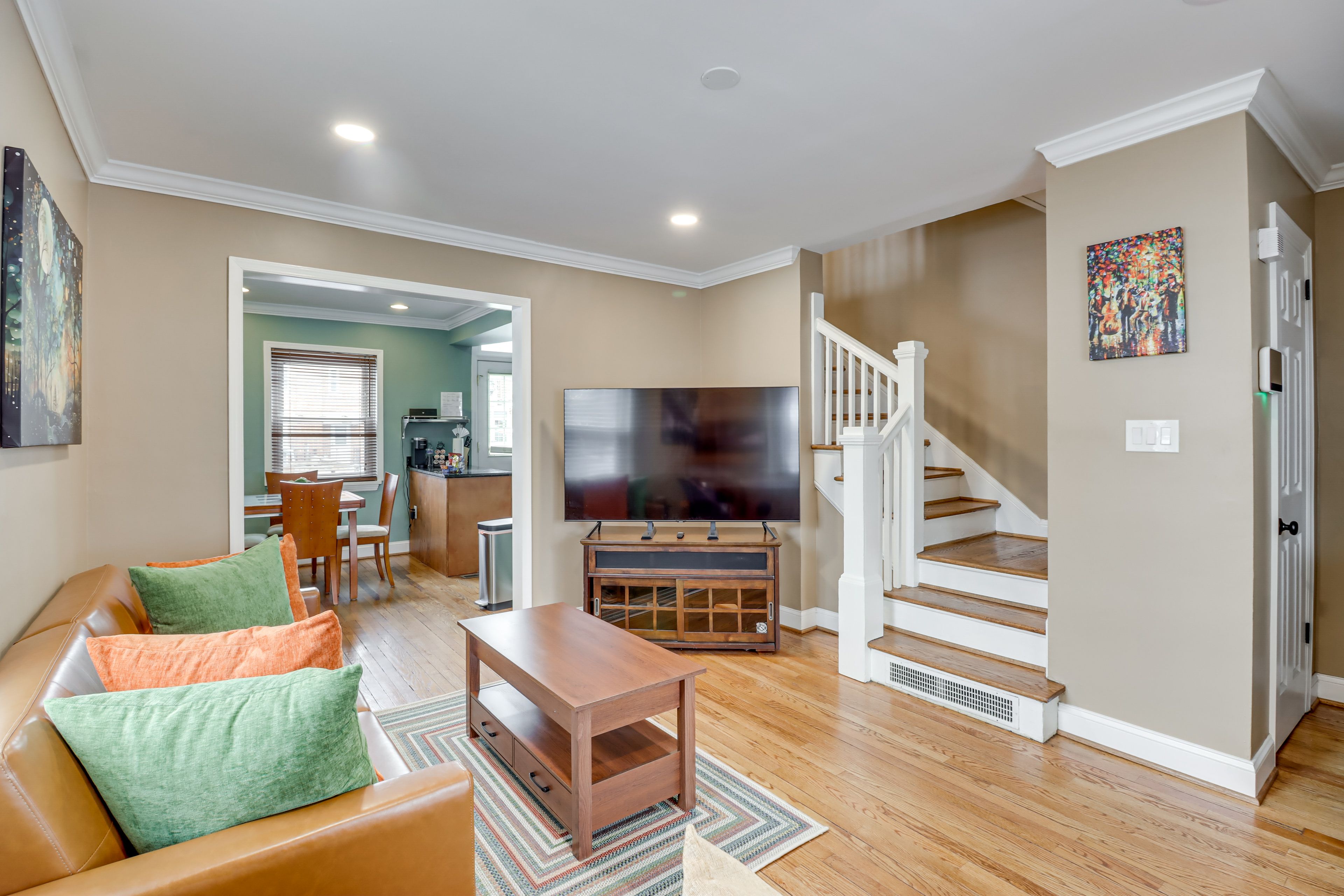 Living Room | Central A/C & Heat | Smart TV | 1st Floor
