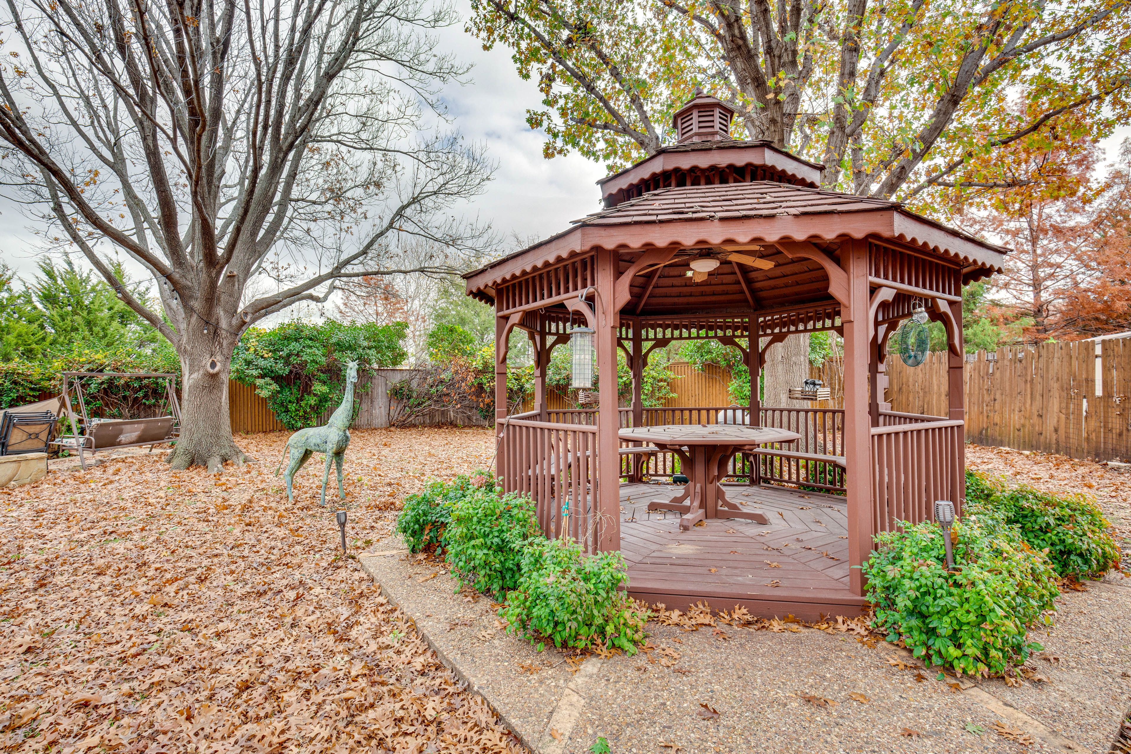 Fenced Backyard | Private Koi Pond | Gazebo w/ Outdoor Dining