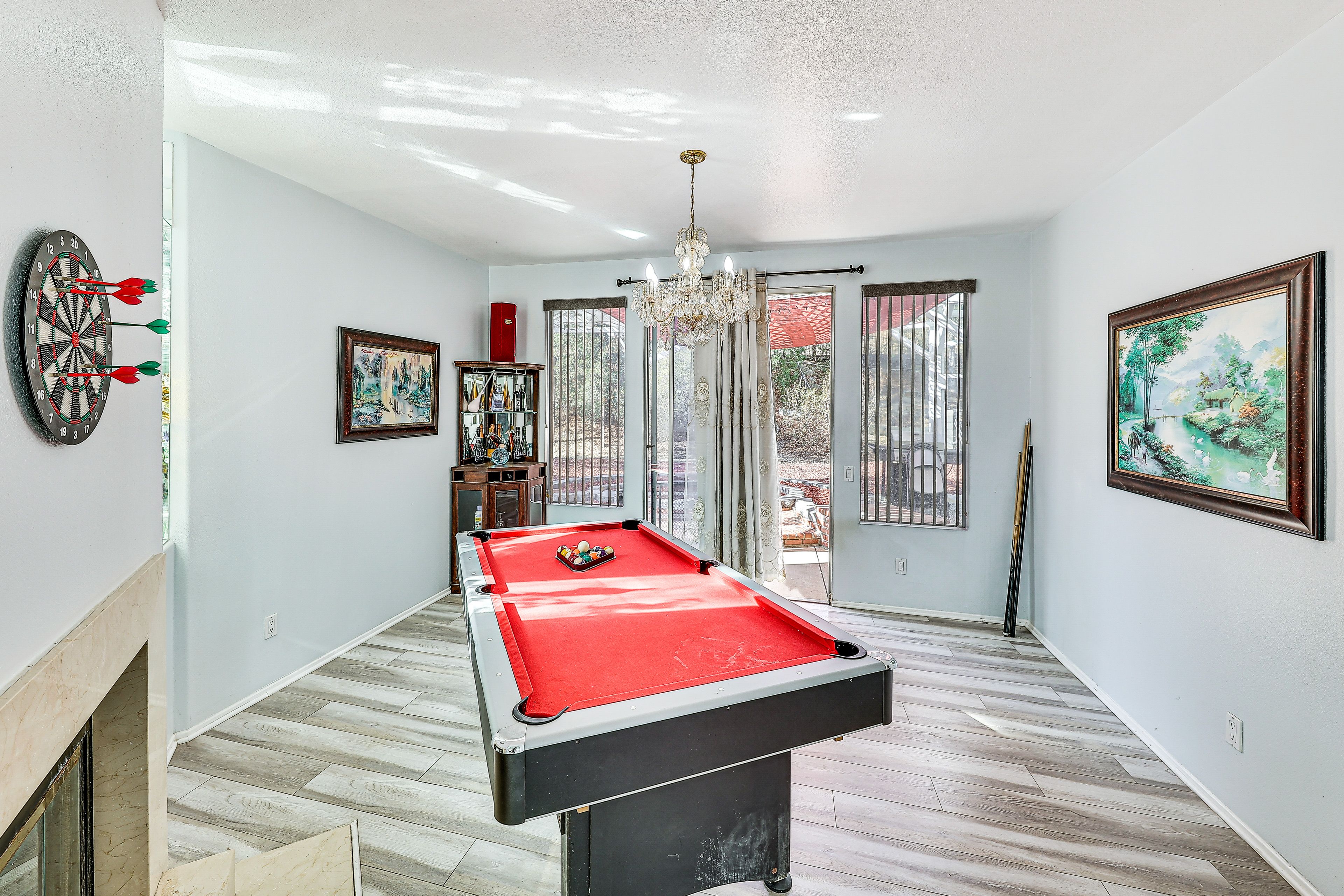 Game Room | Pool Table | Dartboard | 1st Floor