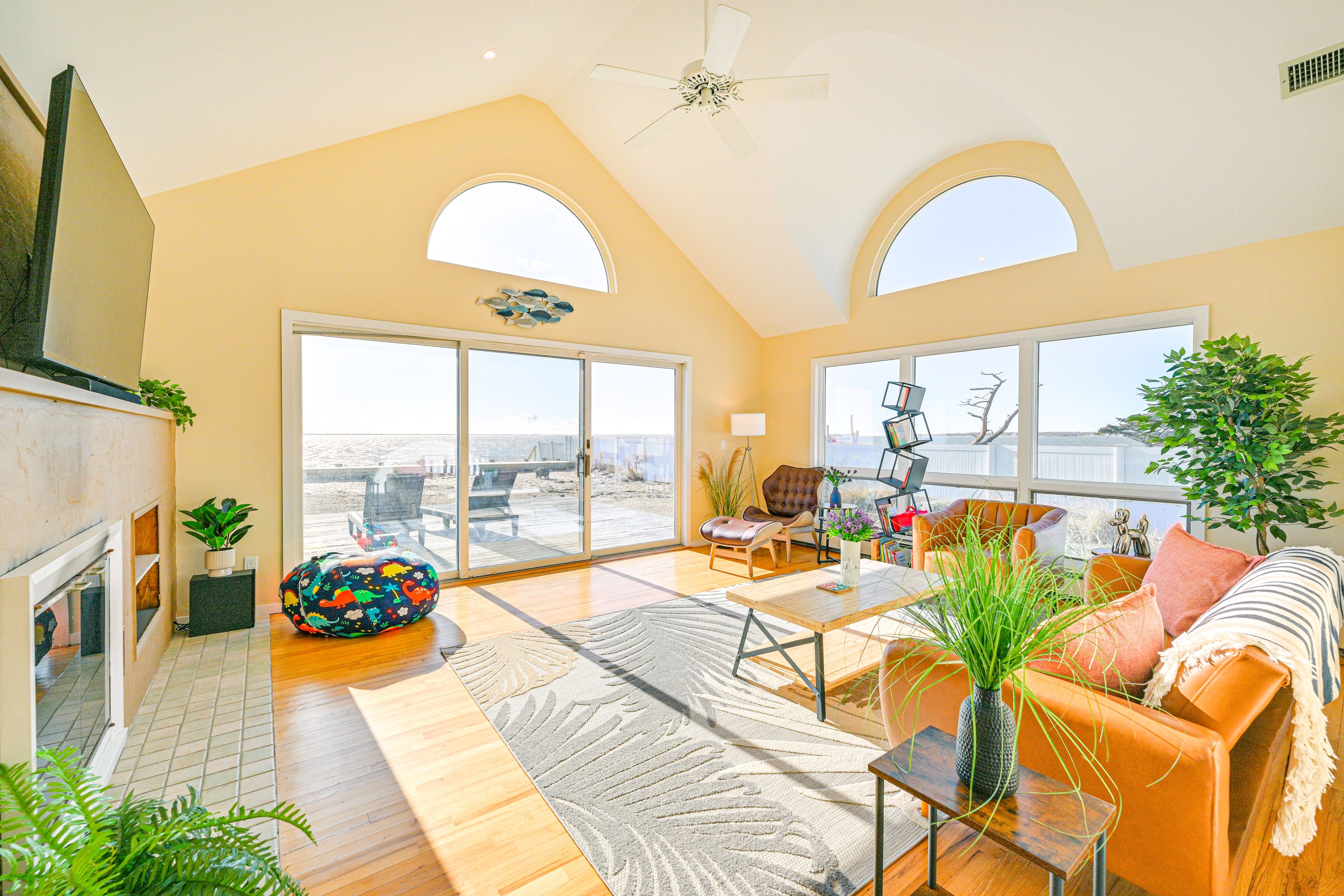 Patchogue Vacation Rental | 3BR | 1.5BA | 3 Steps to Enter | 1,800 Sq Ft