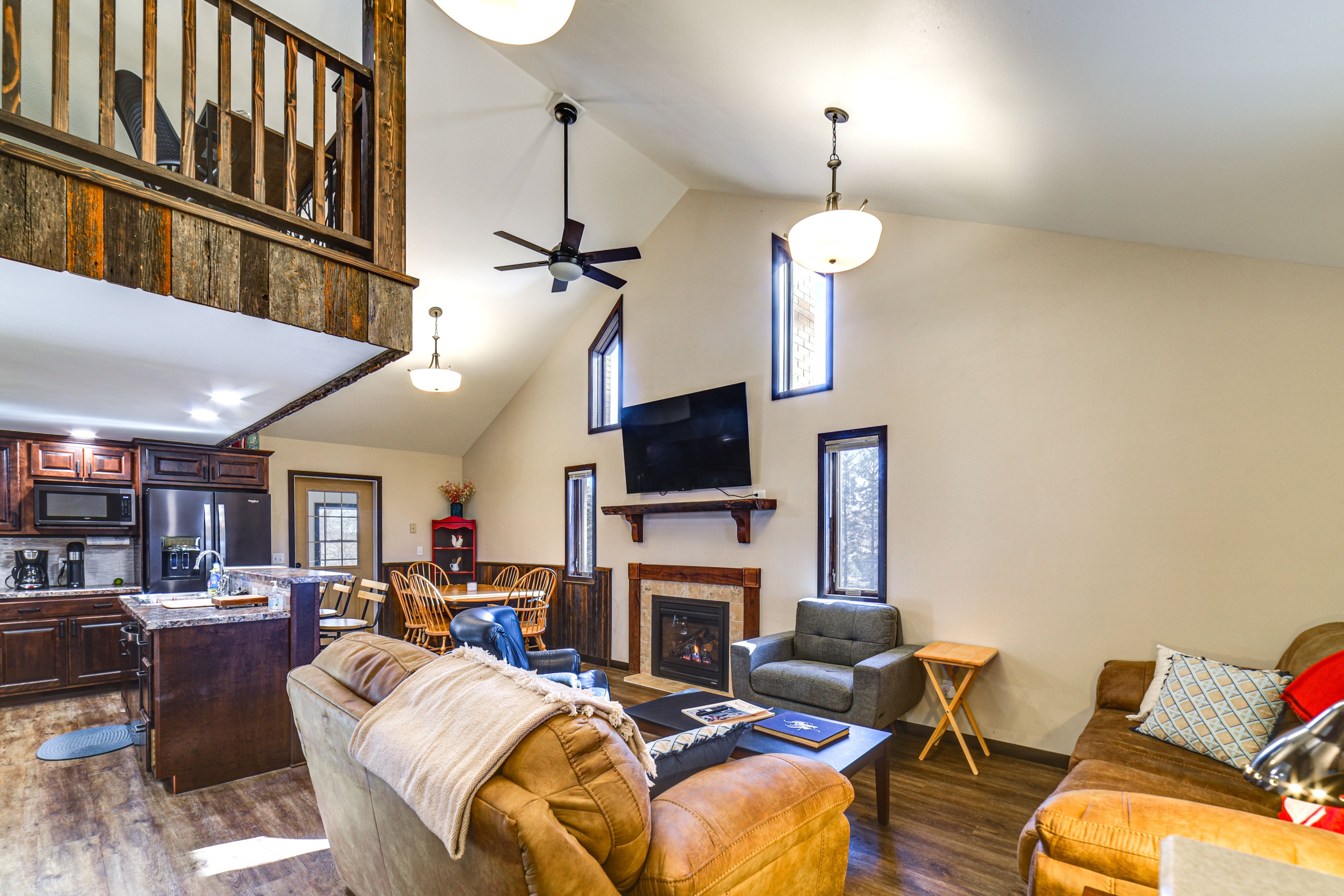Living Room | 2-Story Home | Central A/C & Heating