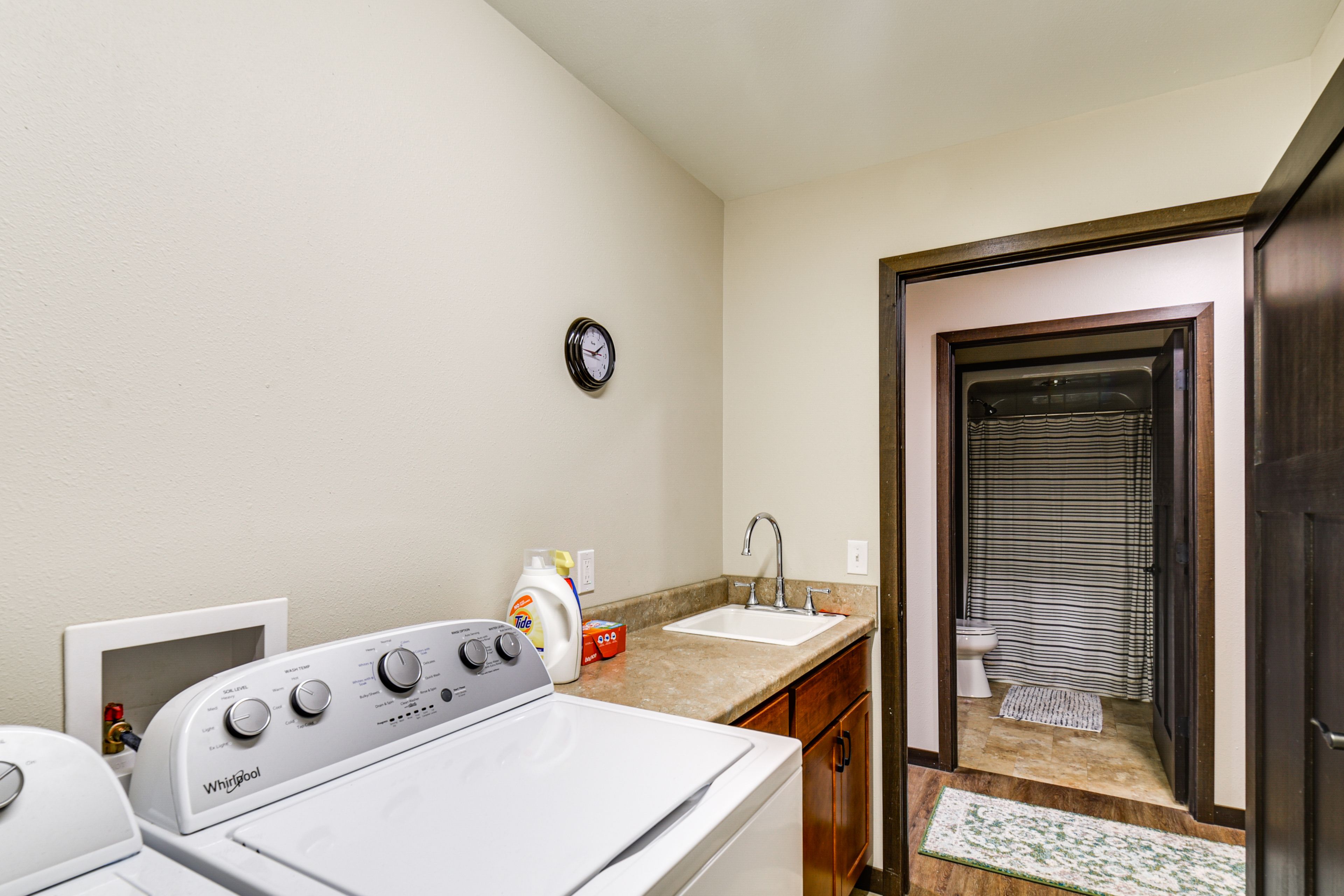 Laundry Room | 1st Floor | Across From Full Bathroom | Washer & Dryer