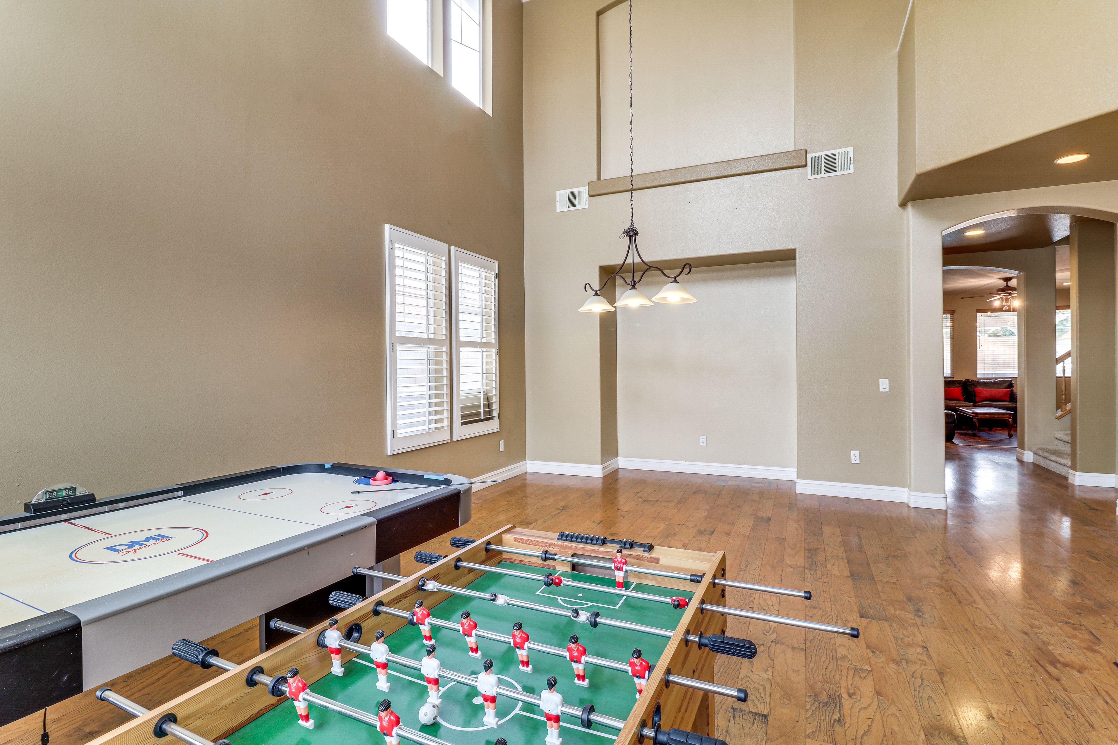 Foyer | 1st Floor | Air Hockey Table | Foosball Table