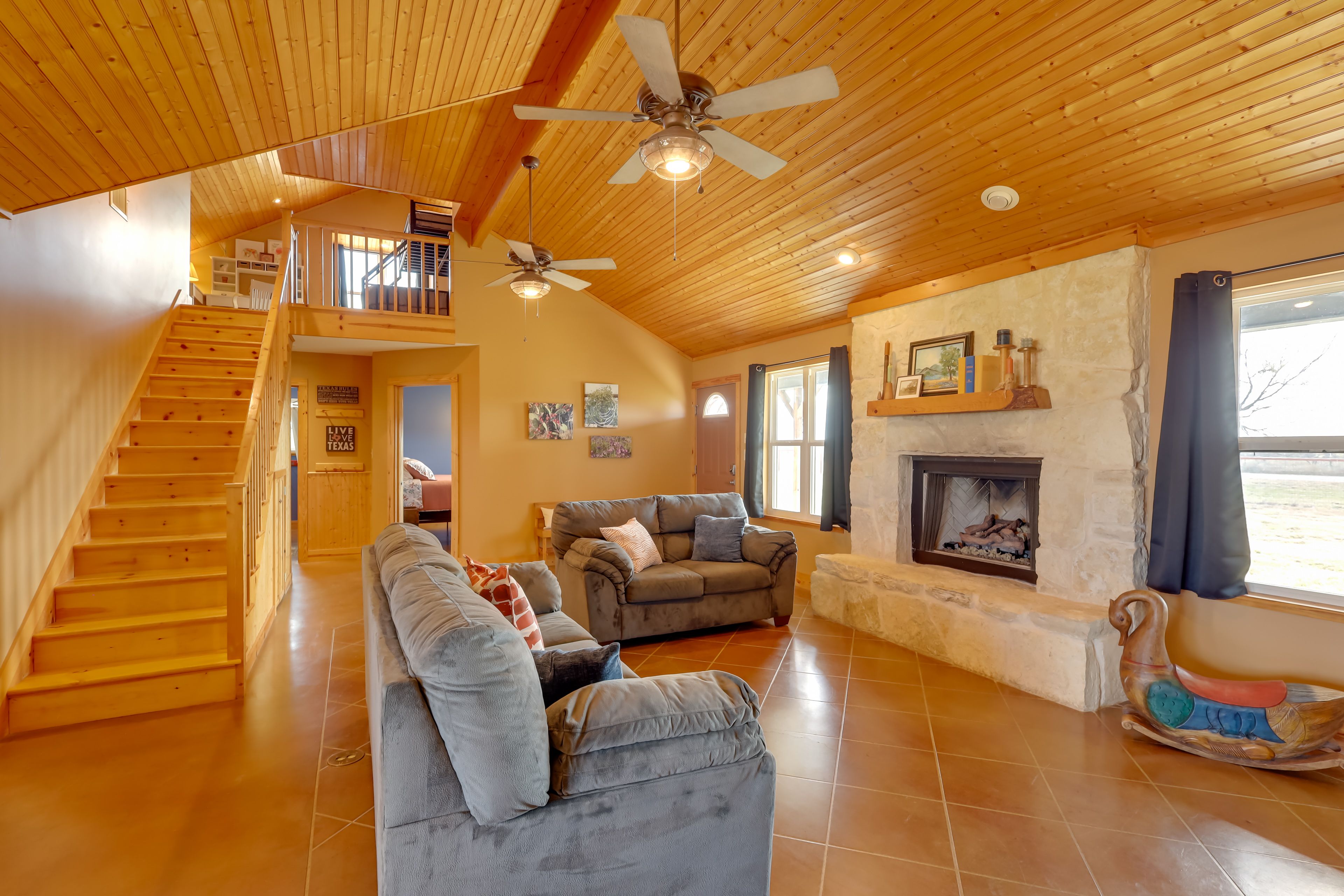Living Room | 1st Floor | 2-Story Home | Central A/C & Heating