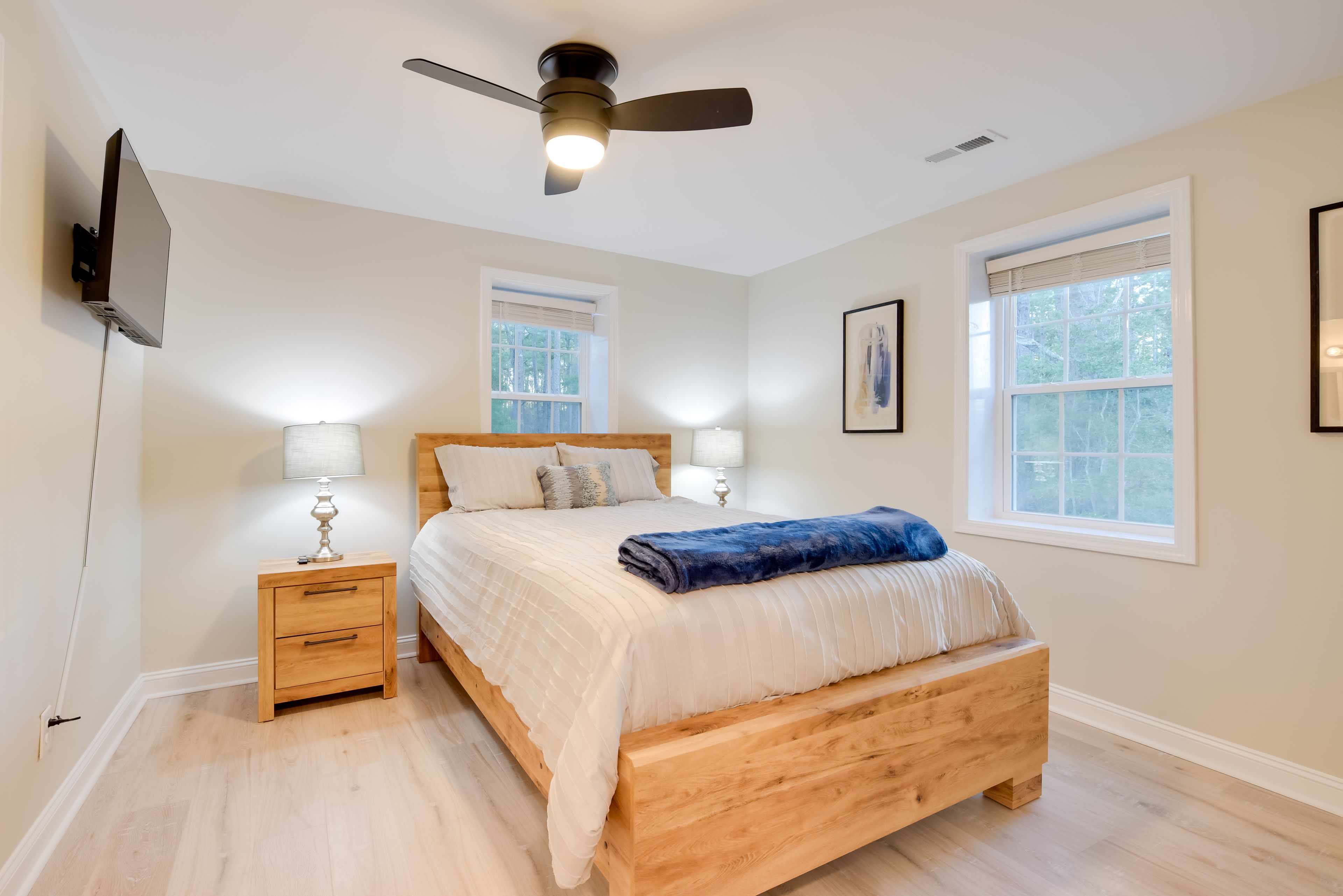 Bedroom 1 | Queen Bed | Linens Provided | Smart TV