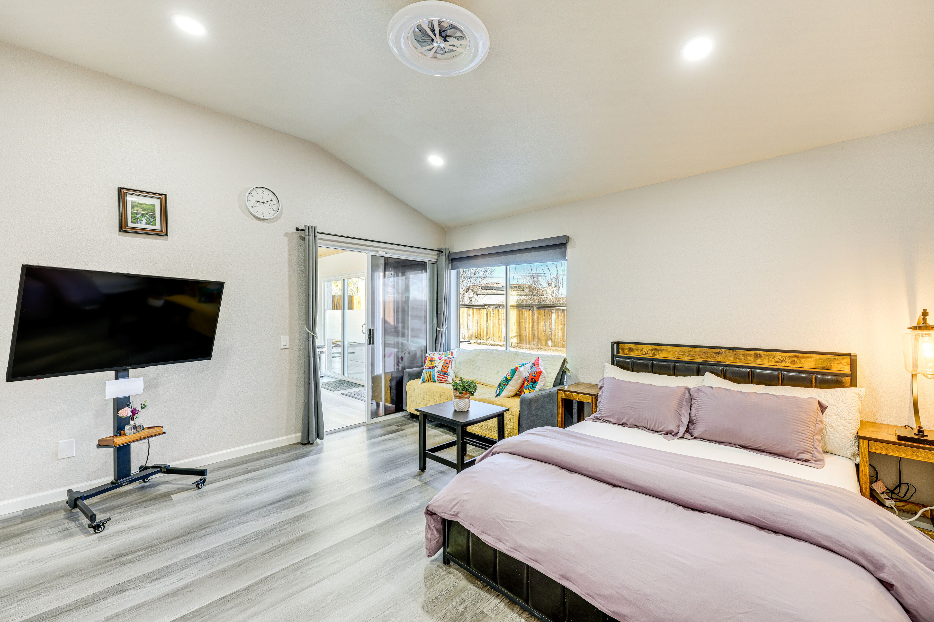 Victorville Vacation Rental | Studio | 1BA | 825 Sq Ft | 1 Step to Enter