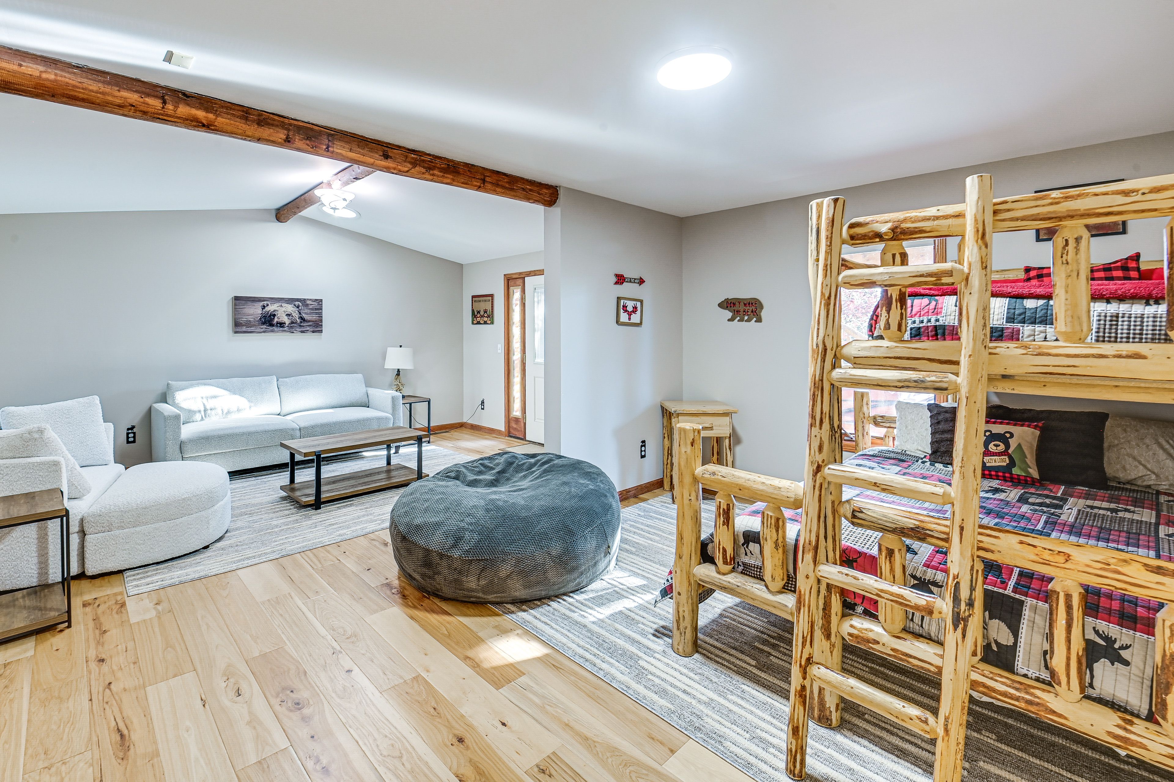 Bedroom 3 | Twin/Queen Bunk Bed | Queen Futon | Lower Level