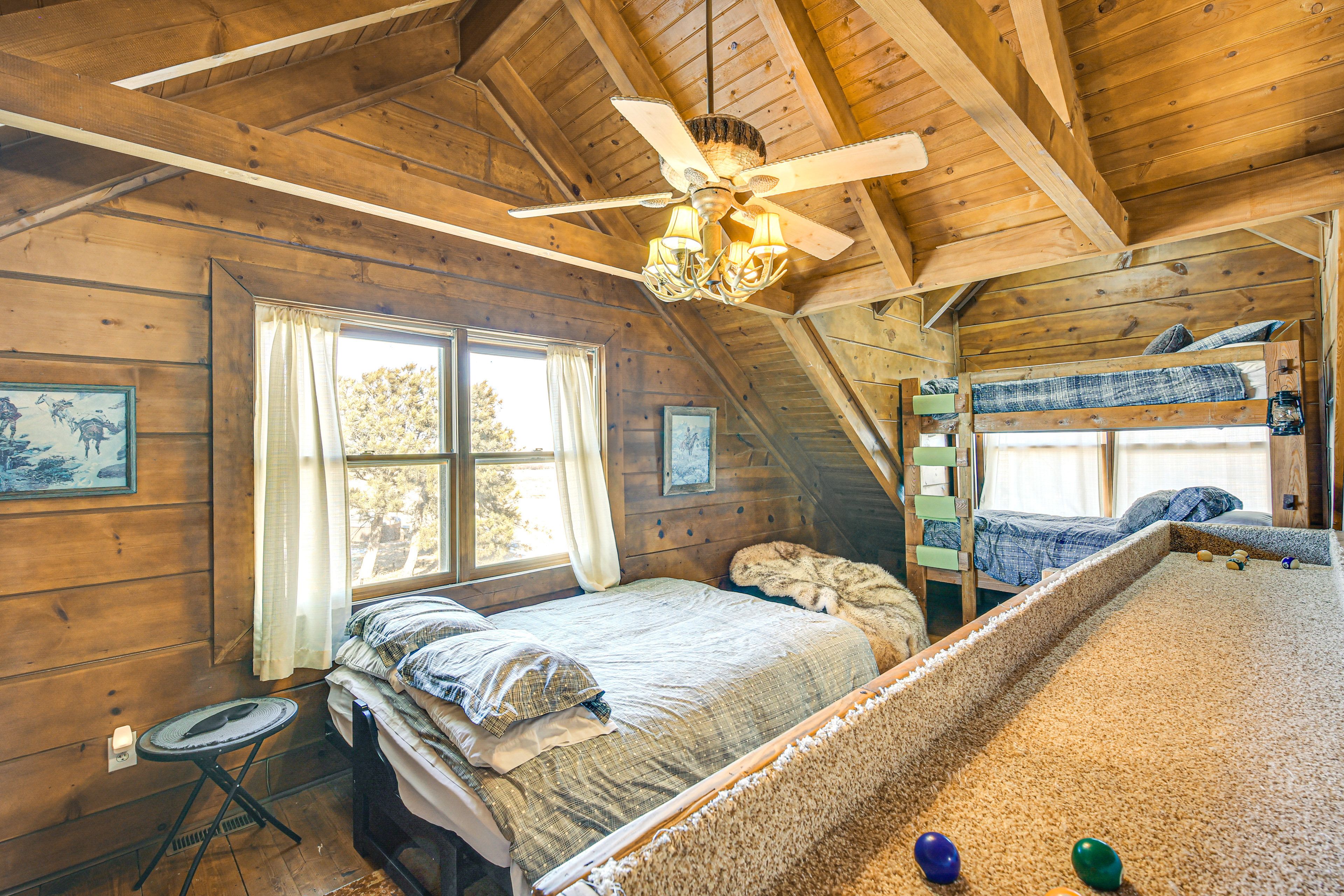 Loft | Queen Bed | Twin Bunk Bed | 2nd Floor