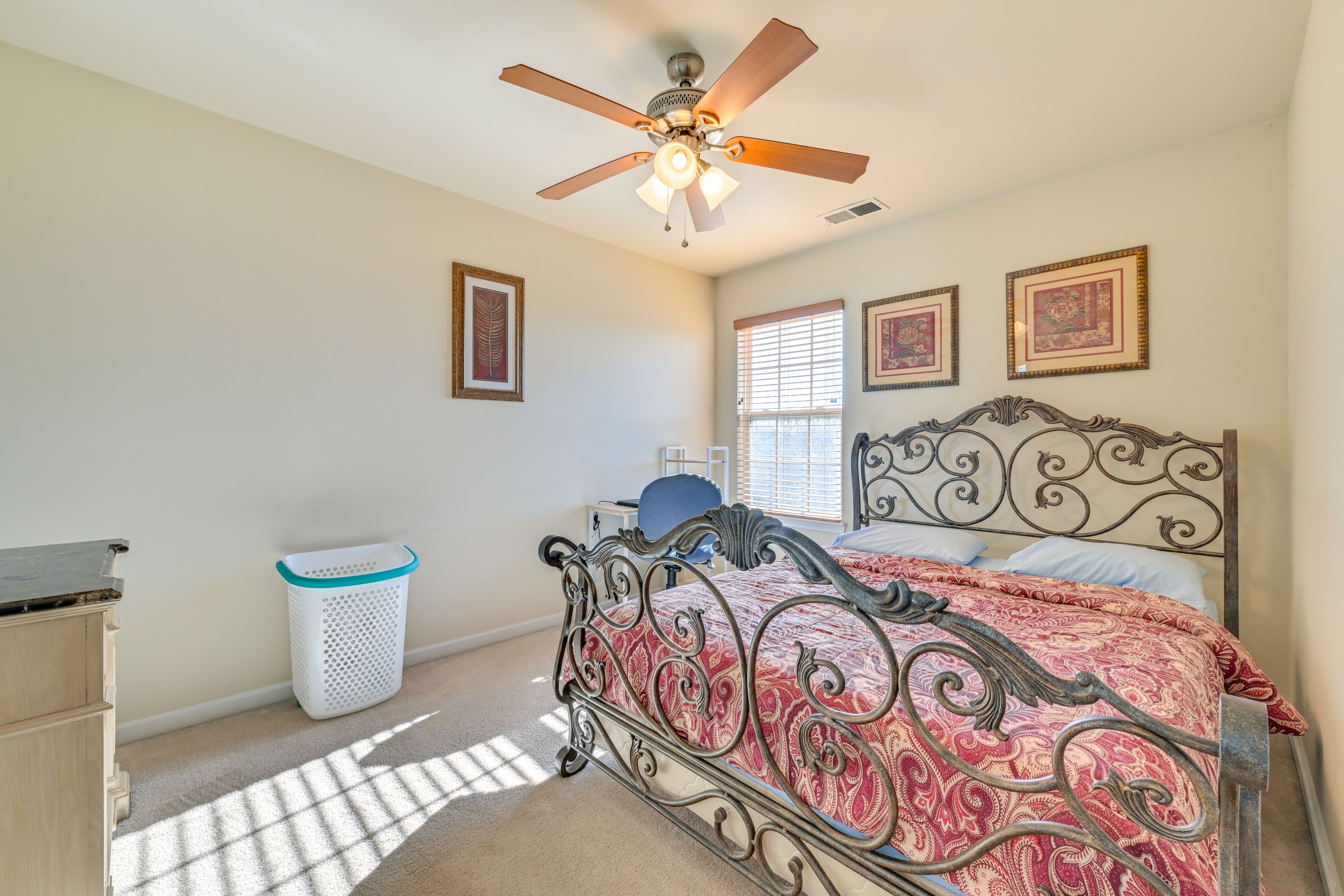 Bedroom 3 | 2nd Floor | Queen Bed | Laptop-Friendly Workspace