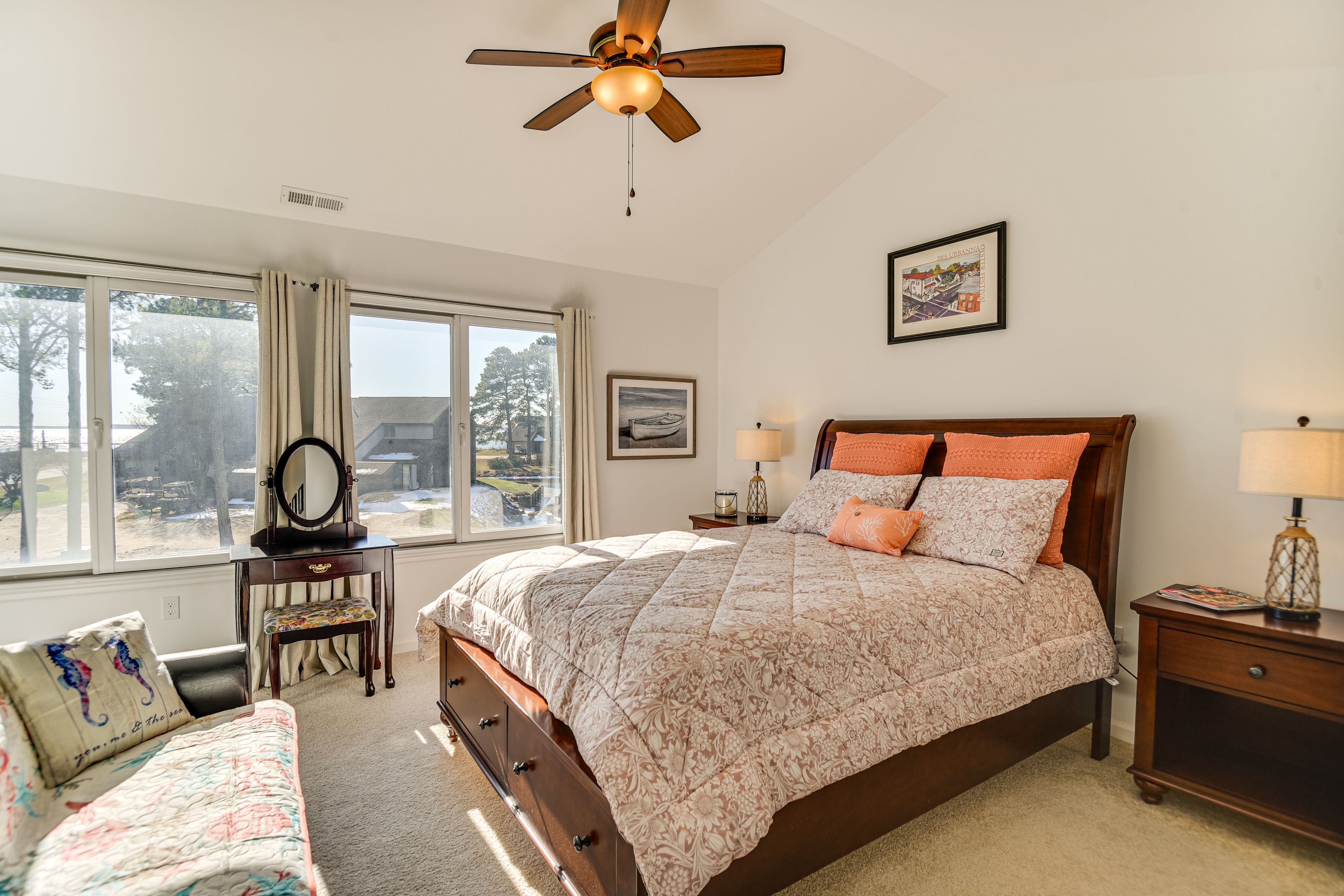Bedroom 2 | 2nd Floor | Queen Bed | Twin Futon | Balcony Access