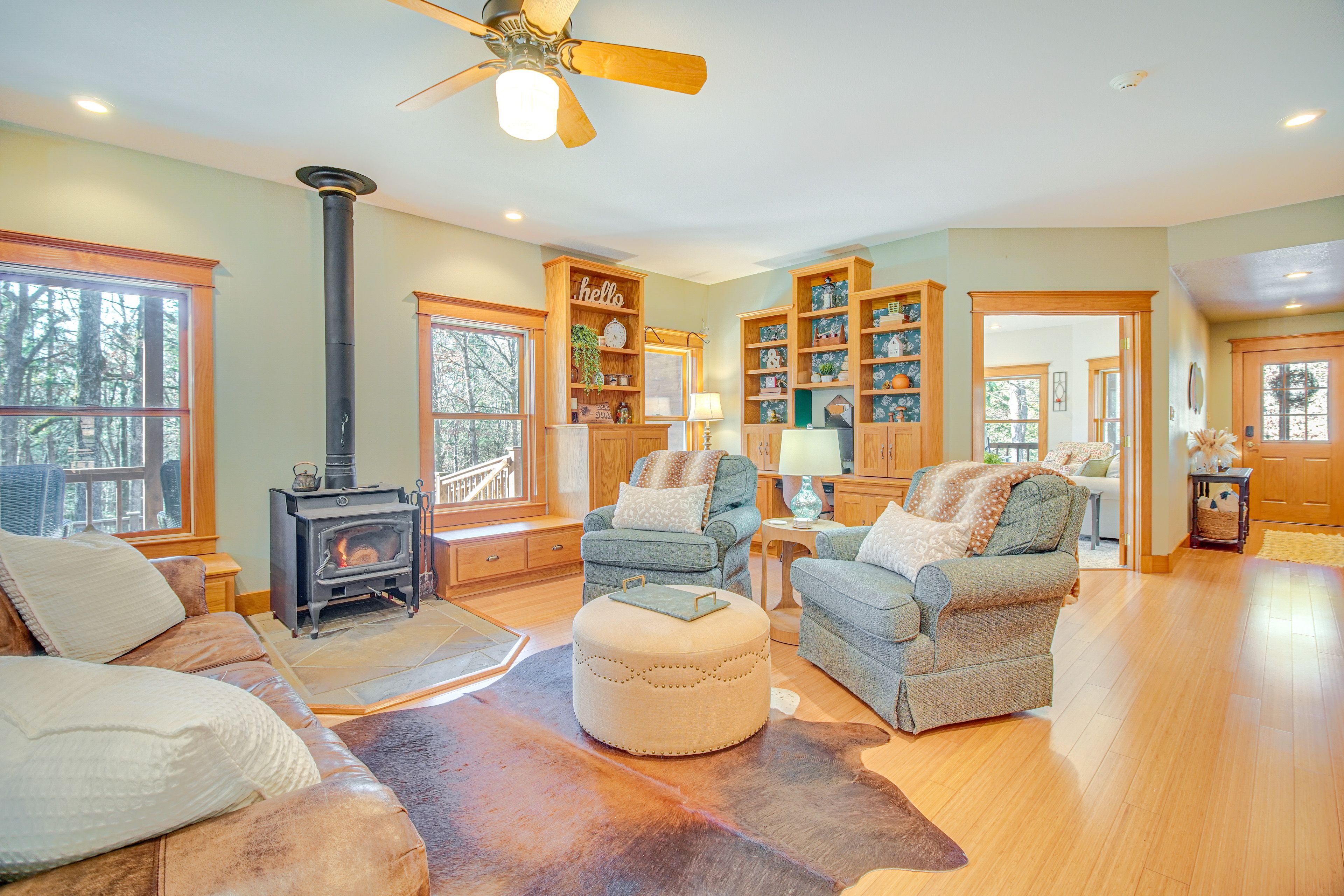 Living Room | Smart TV | Laptop-Friendly Workspace