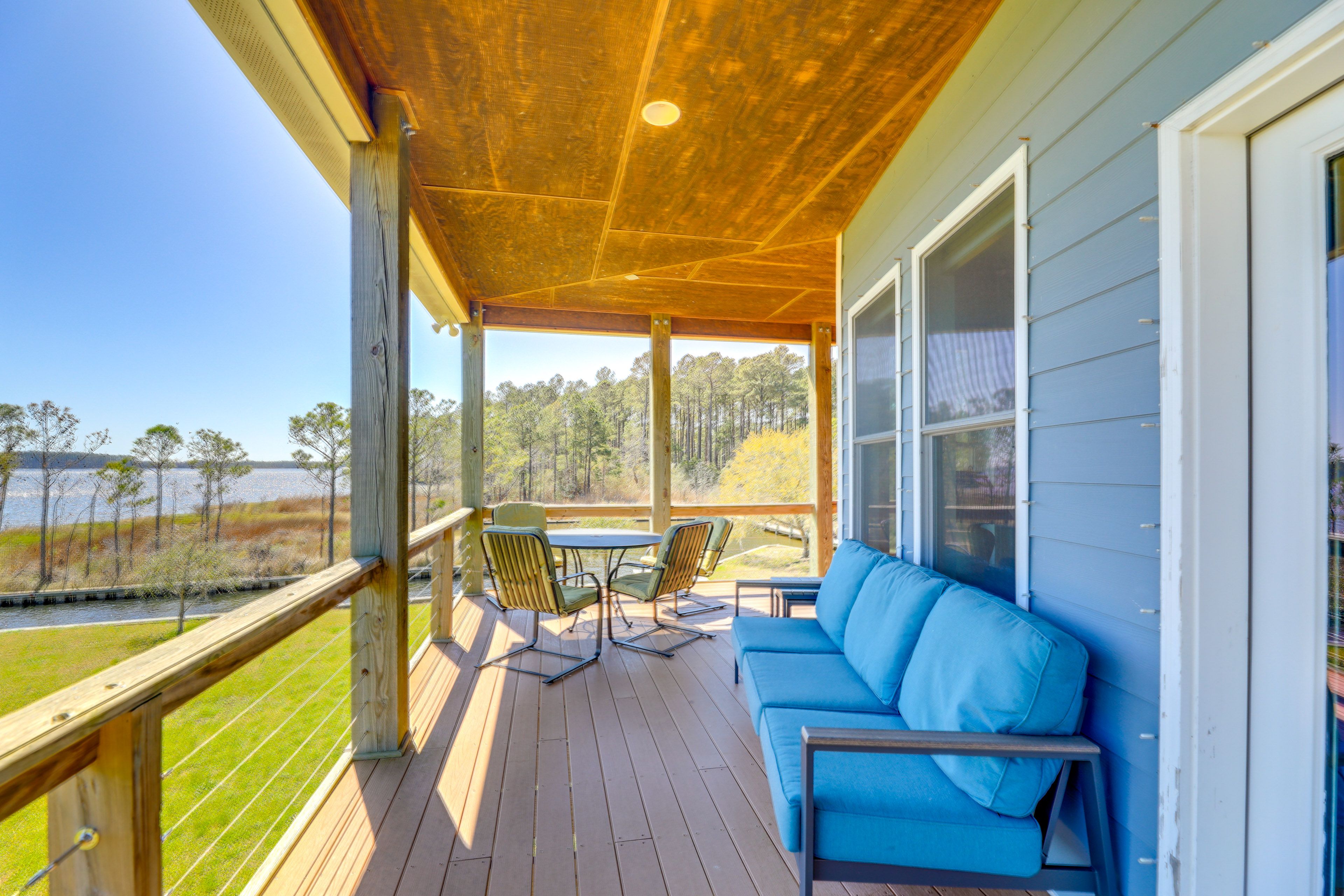 Wraparound Deck | Gas & Charcoal Grills | Dining Area