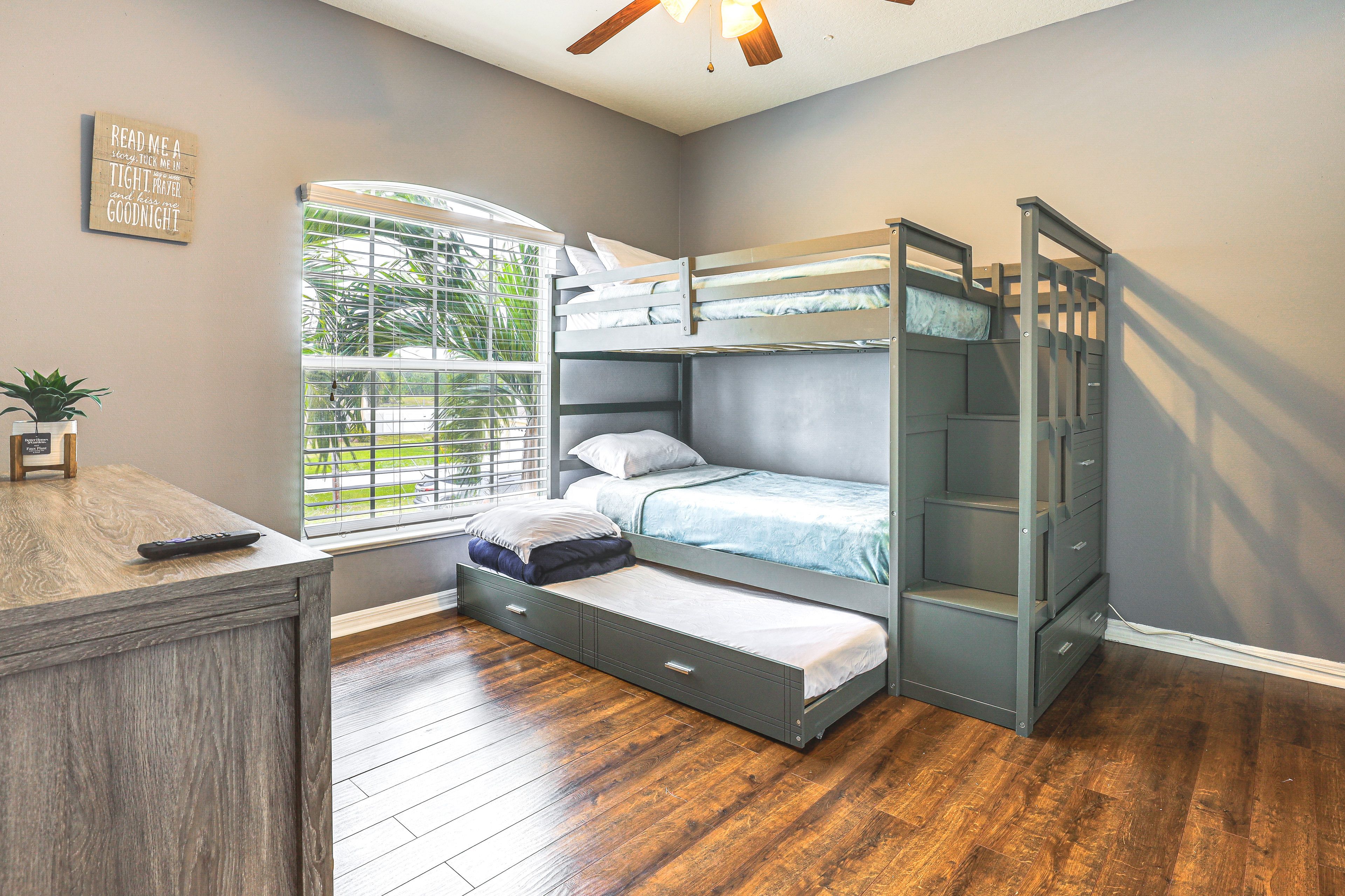 Bedroom 4 | Twin Bunk Bed w/ Twin Trundle | 2nd Floor