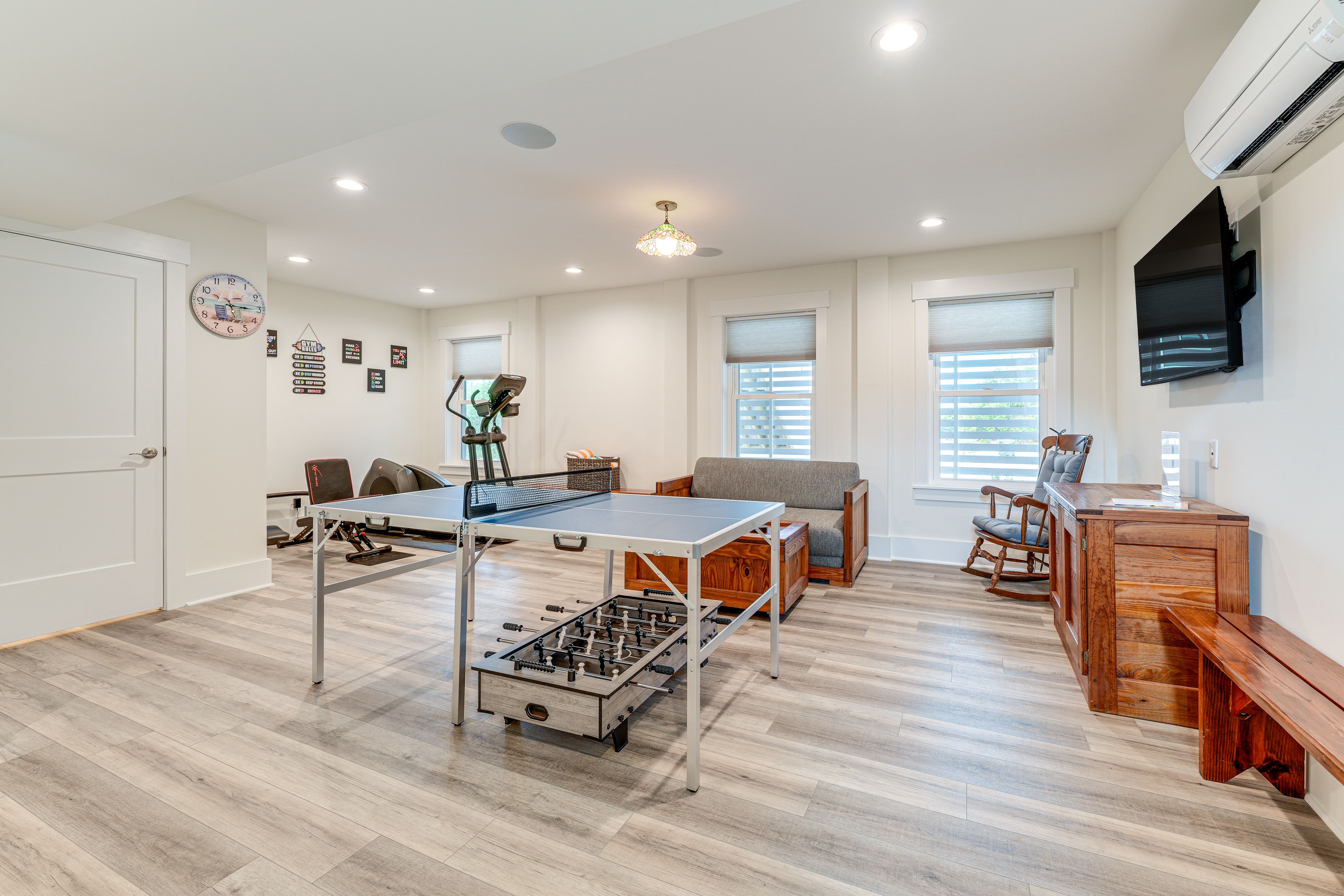 Game Room | Ping-Pong/Foosball Table | Resistance Bands | Lower Floor