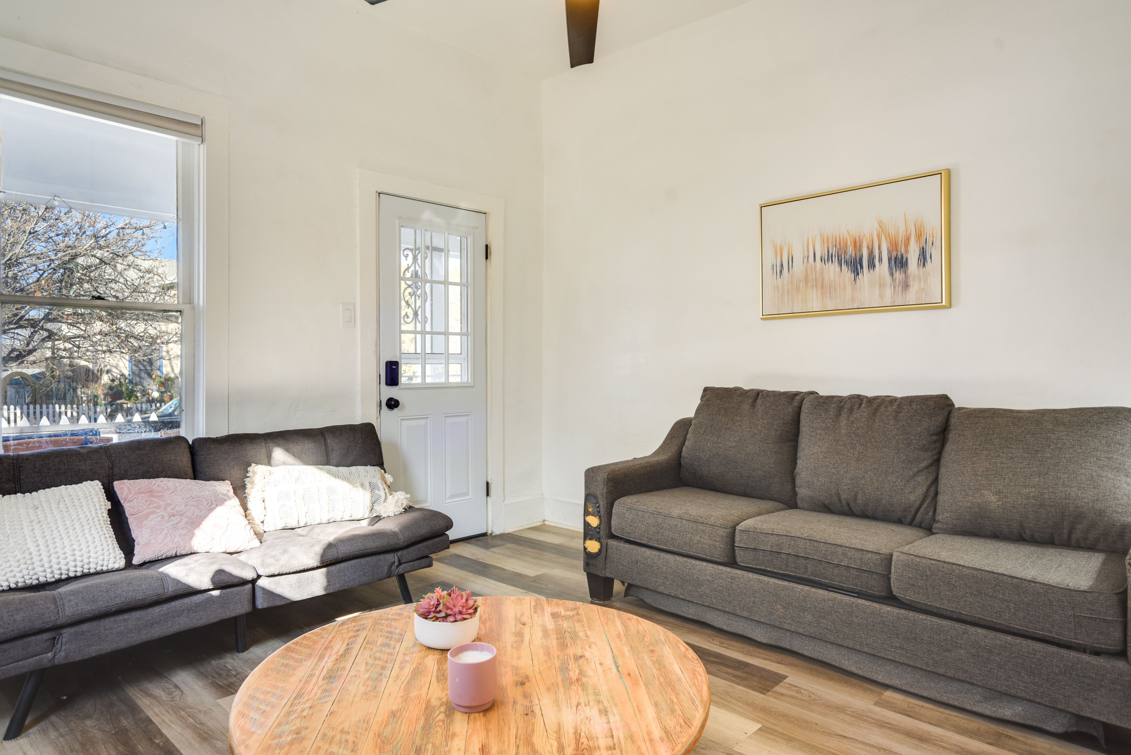 Studio | Living Area | Queen Sleeper Sofa | Full Futon | Smart TV