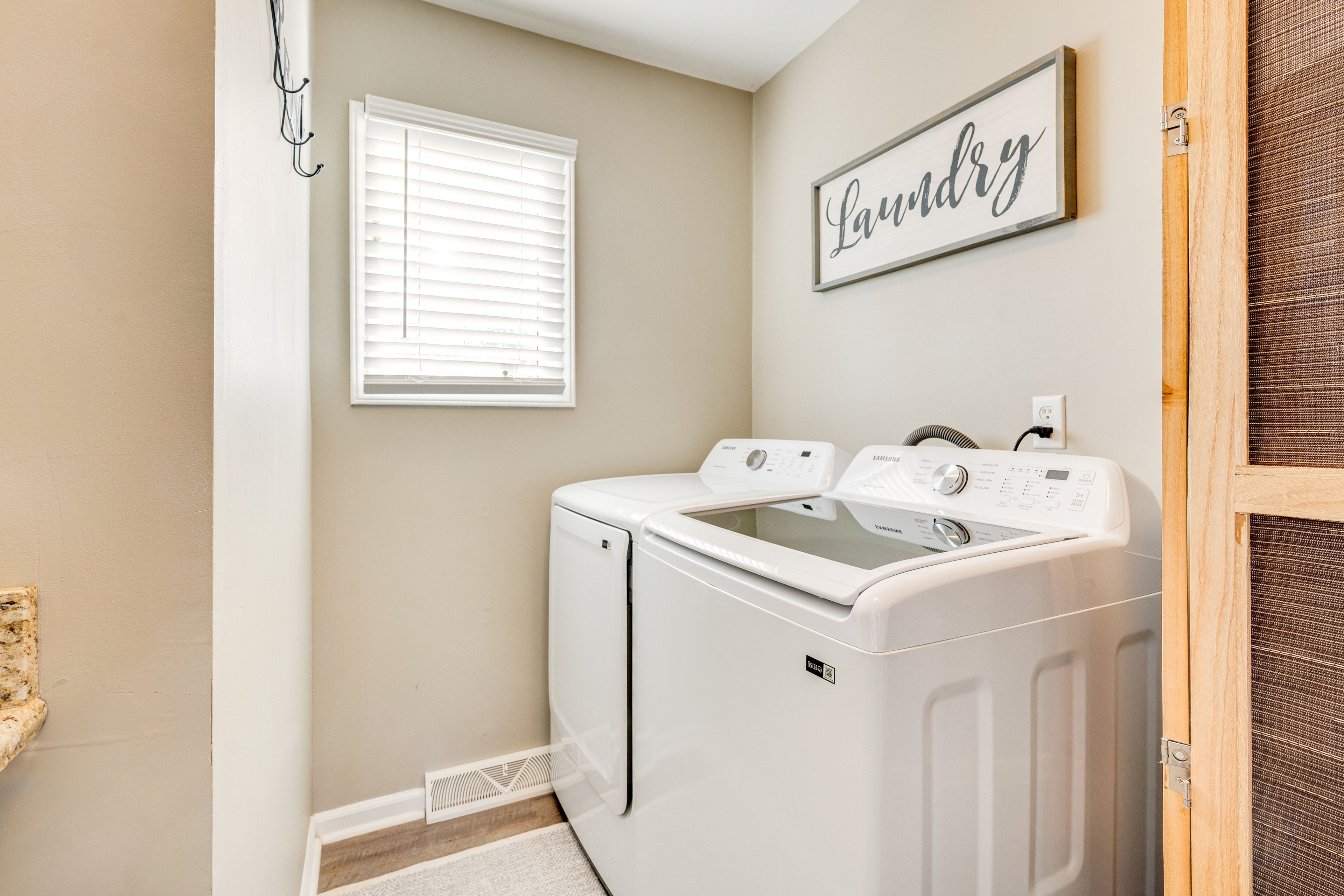 Primary Laundry Room | Main Level | Washer & Dryer