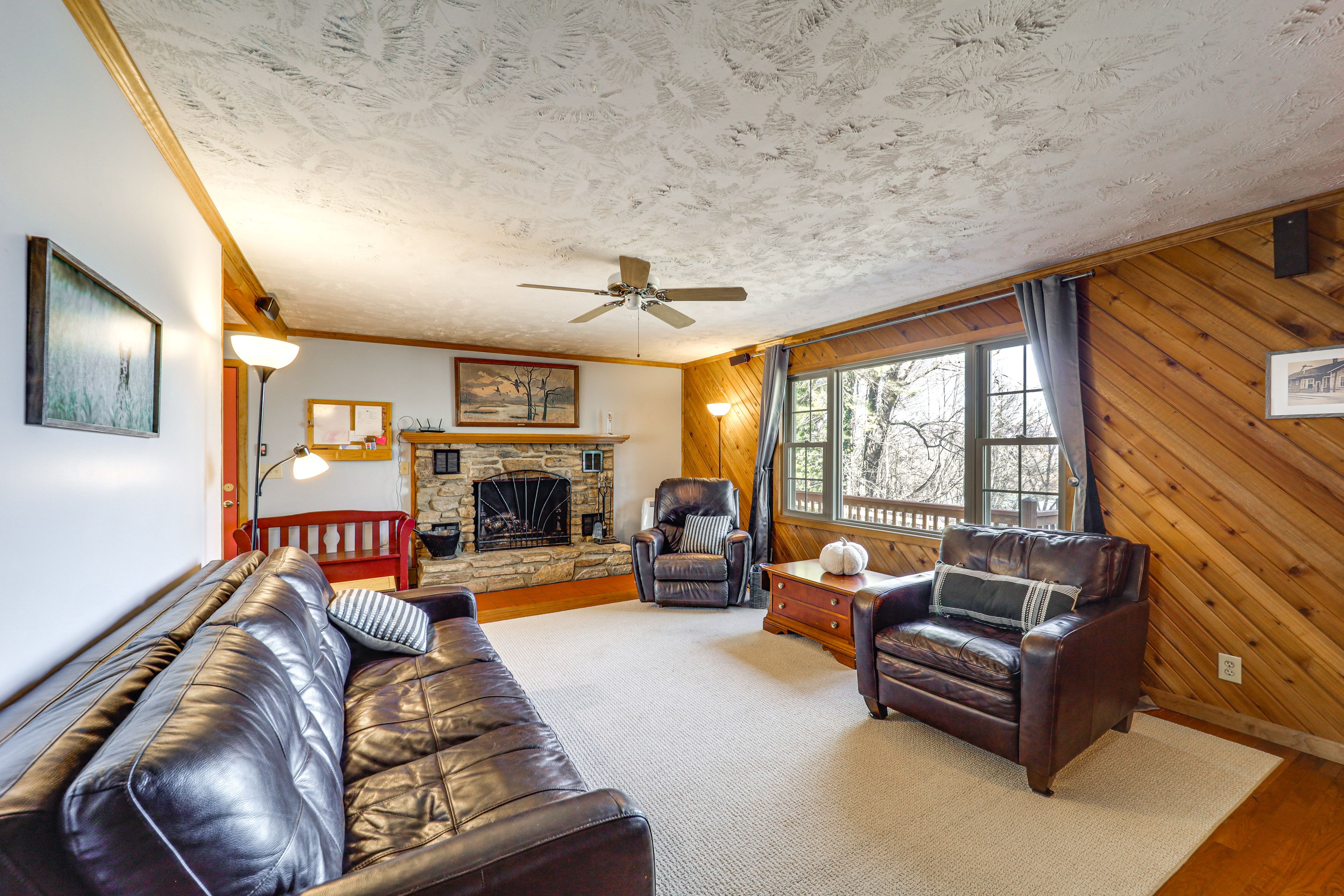 Living Room | Main Level | 2-Story Home | Free WiFI