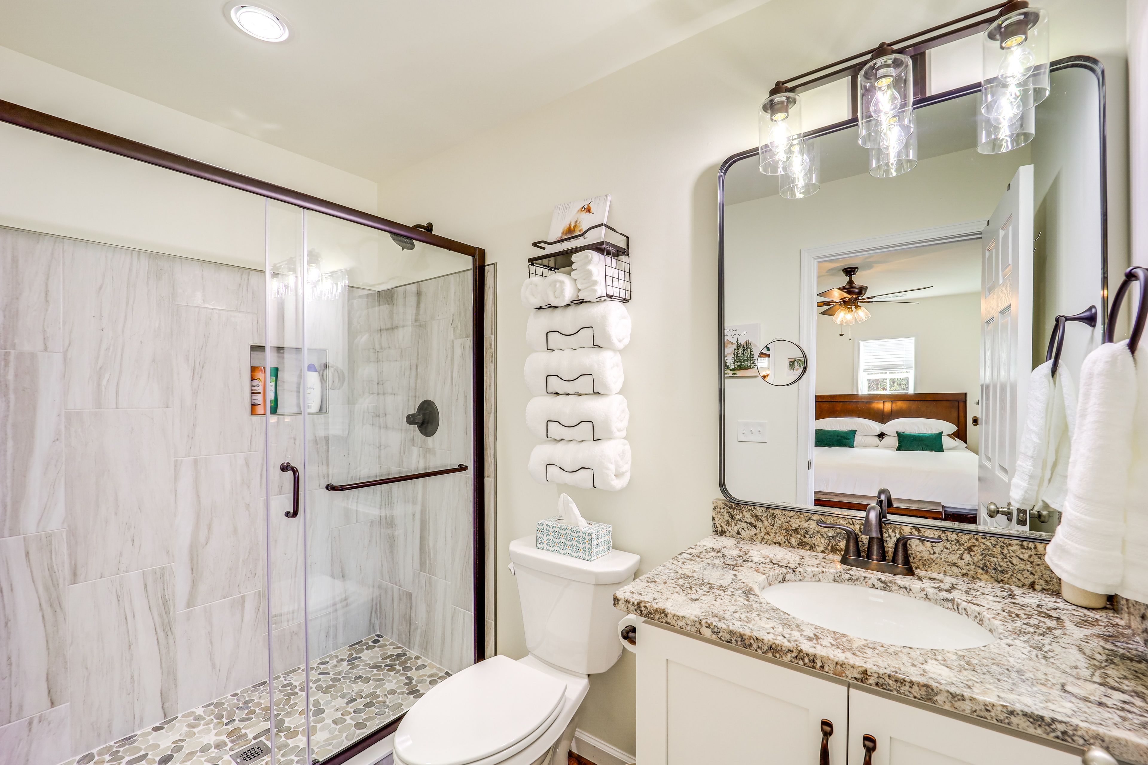 En-Suite Bathroom | Towels Provided | Lower Level