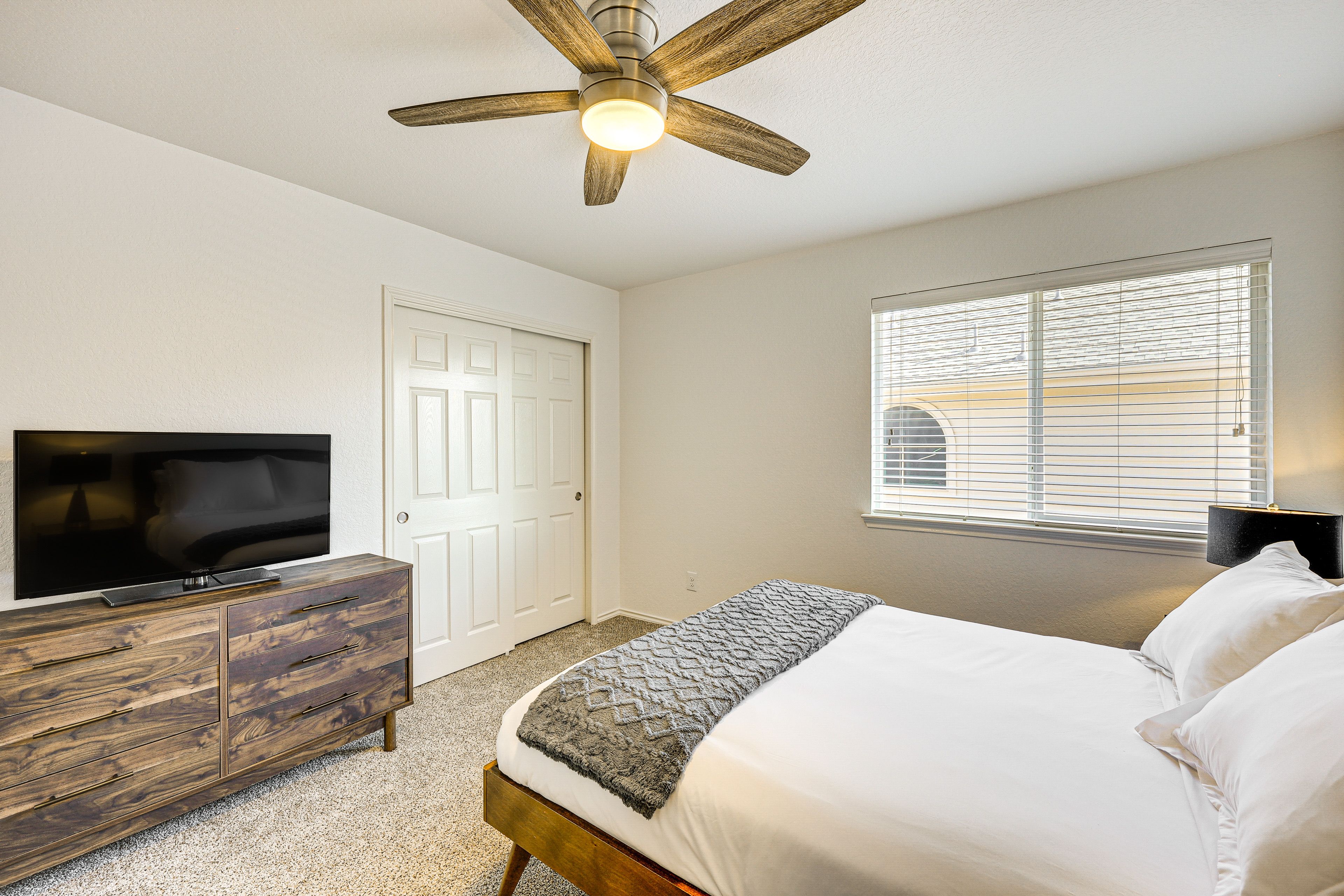Bedroom 3 | Queen Bed | 2nd Floor | Dedicated Workspace
