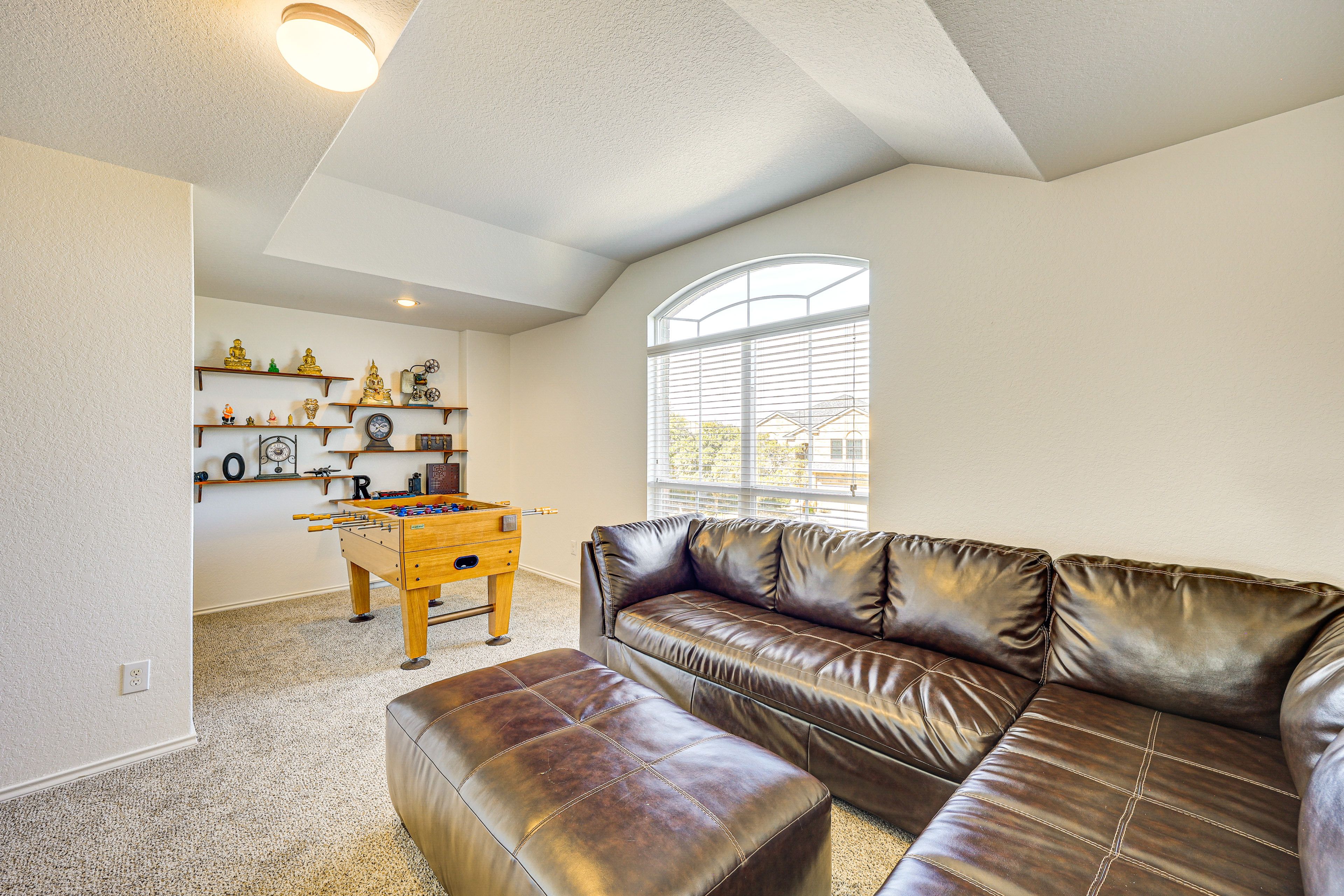 Loft Area | 2-Story Home | Bedroom/Full Bathroom on 1st Floor