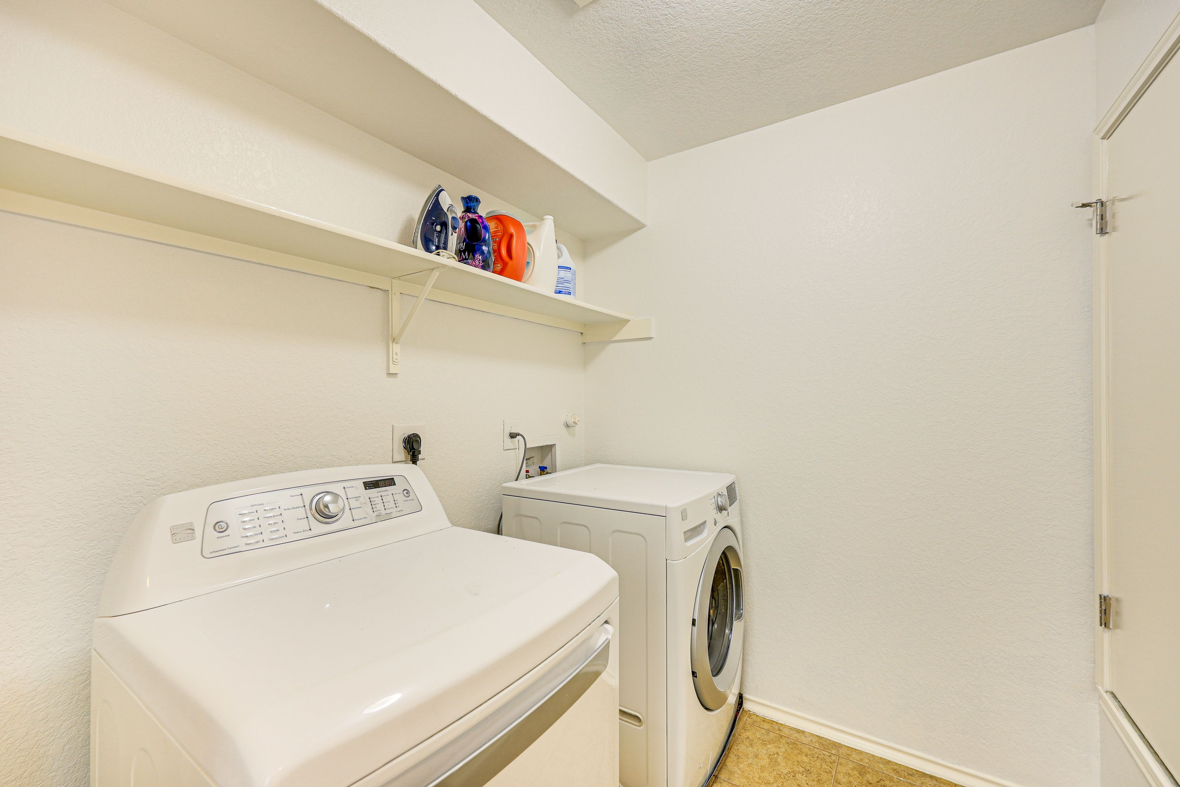 Laundry Area | 2nd Floor | Washer/Dryer | Laundry Detergent | Iron/Board