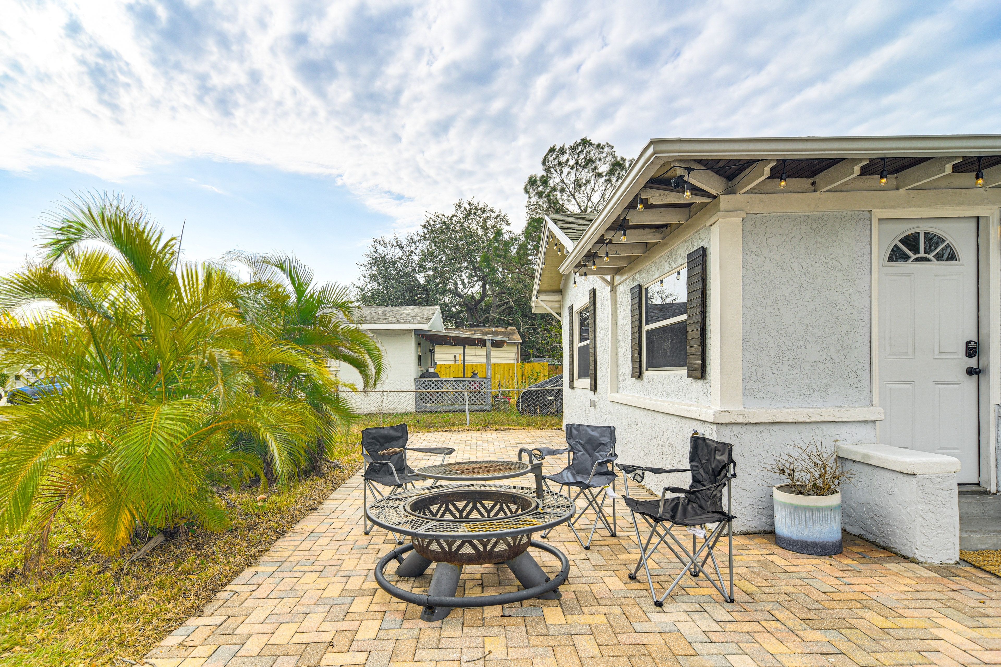 Property Exterior | Gas Grill/Smoker | Wood-Burning Fire Pit (Wood Provided)