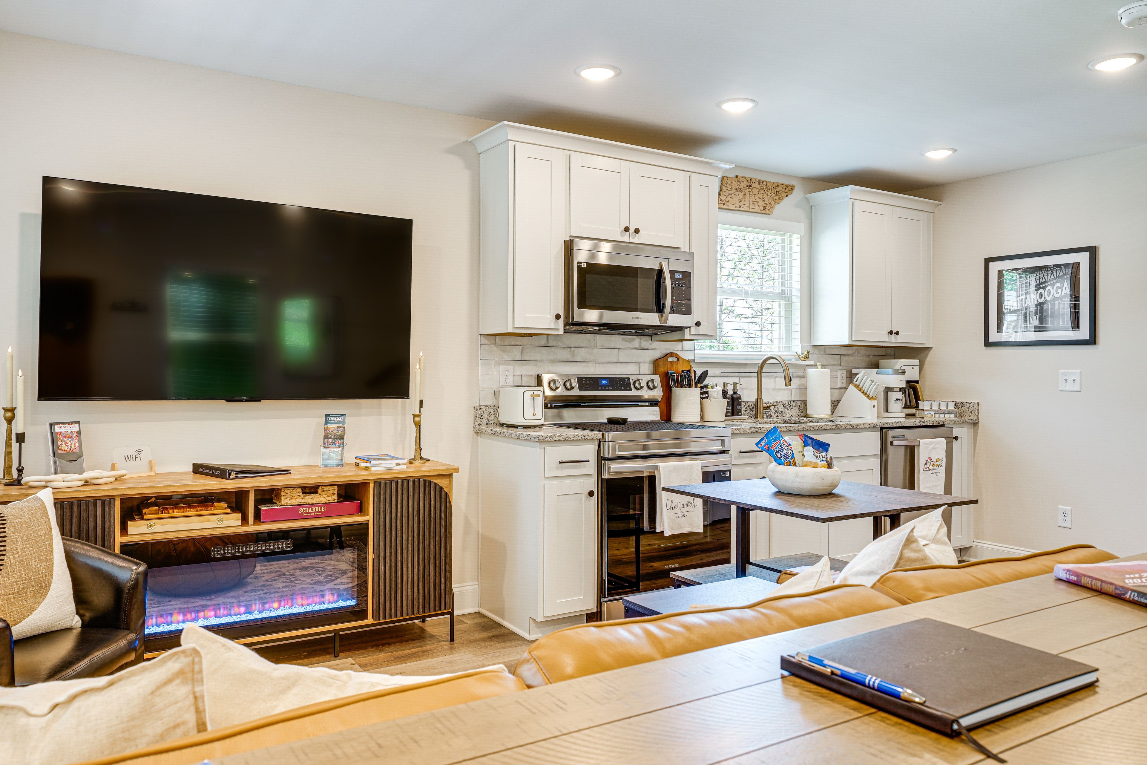 Living Room | Dining Area | Dishware & Flatware | Central A/C & Heat | 1st Floor