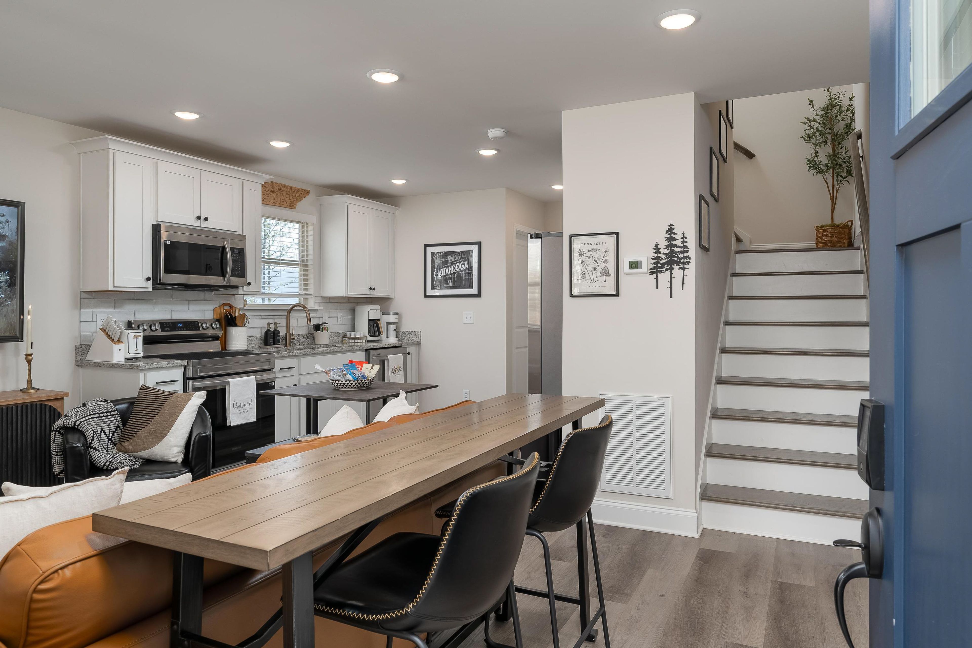 Living Room | Dining Area | Dishware & Flatware | Central A/C & Heat | 1st Floor