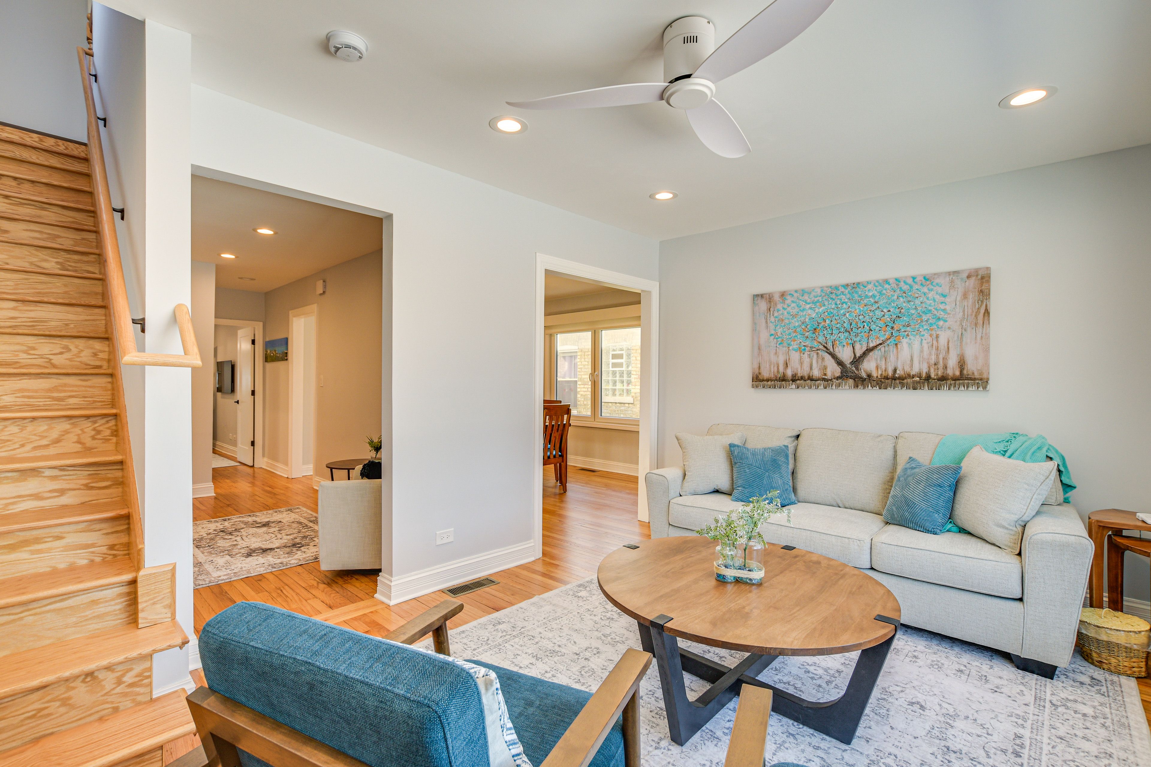 Evanston Vacation Rental | 3BR | 2.5BA | 7 Steps to Enter | 2,000 Sq Ft