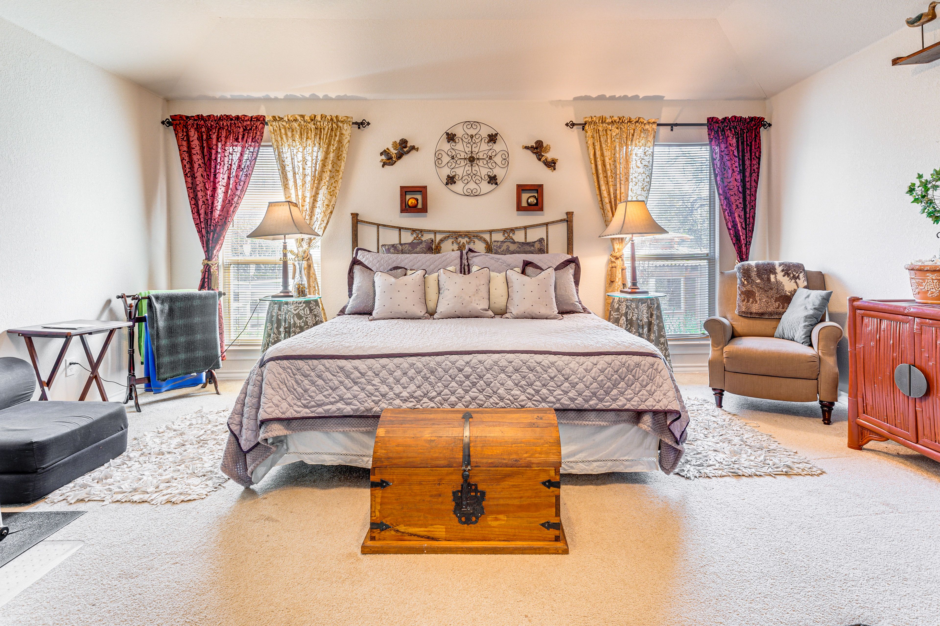 Bedroom 1 | King Bed | En-Suite Bathroom | Elliptical Machine