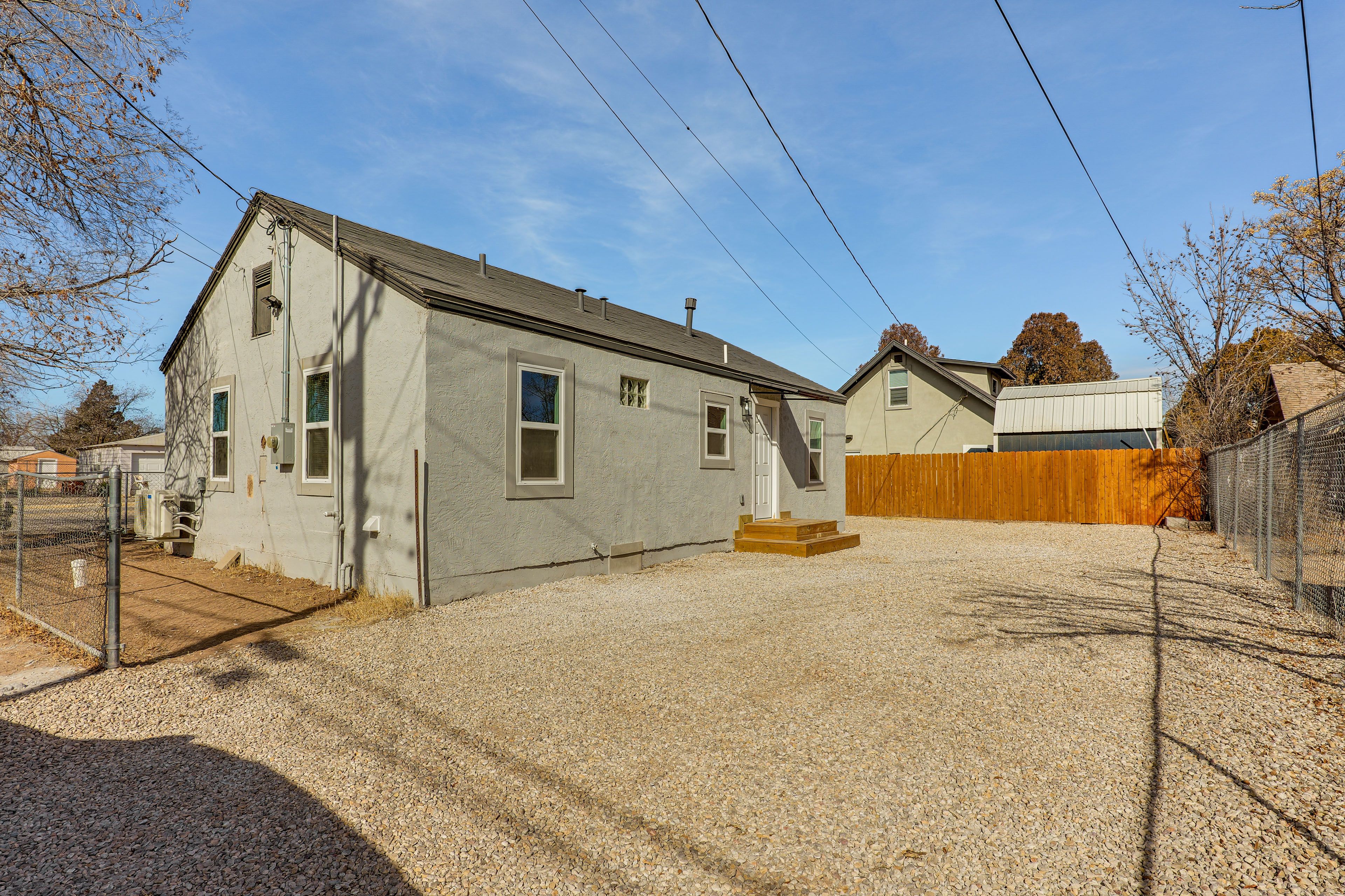 Home Exterior | Partially Fenced Yard
