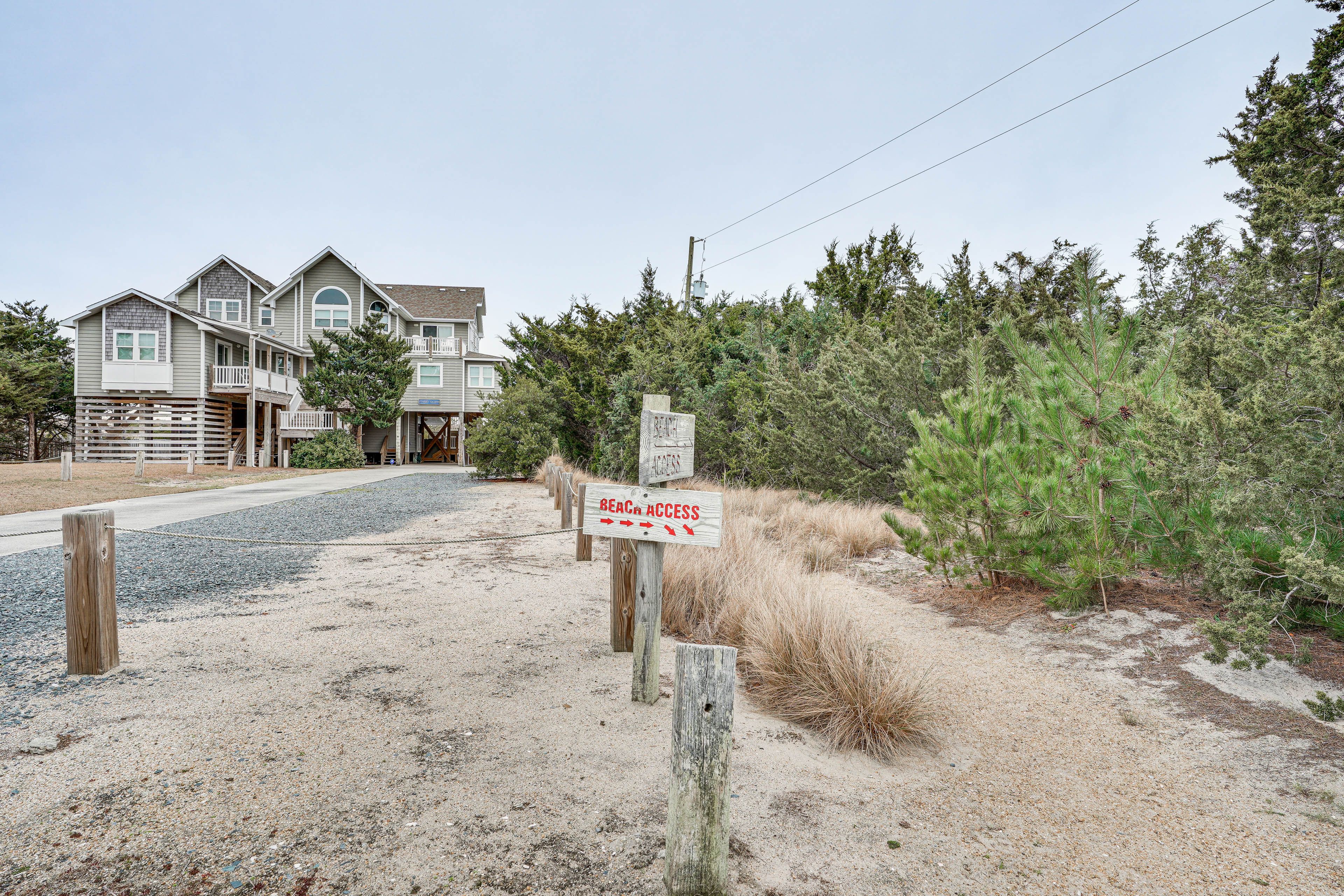 Property Exterior | Multi-Level Home | Walk to Beach Access