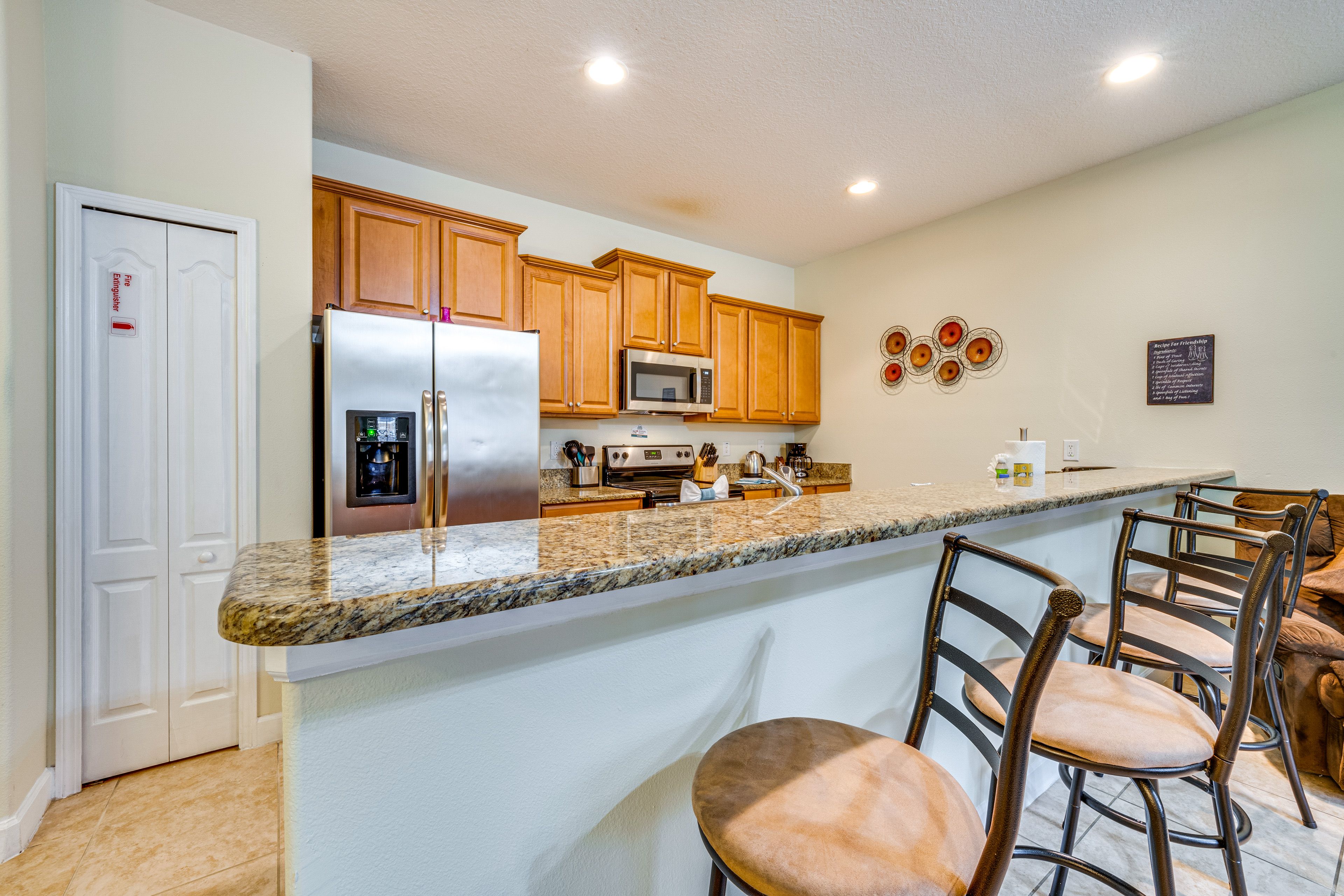 Kitchen | 1st Floor | Drip Coffee Maker | Blender | Toaster | Cooking Basics