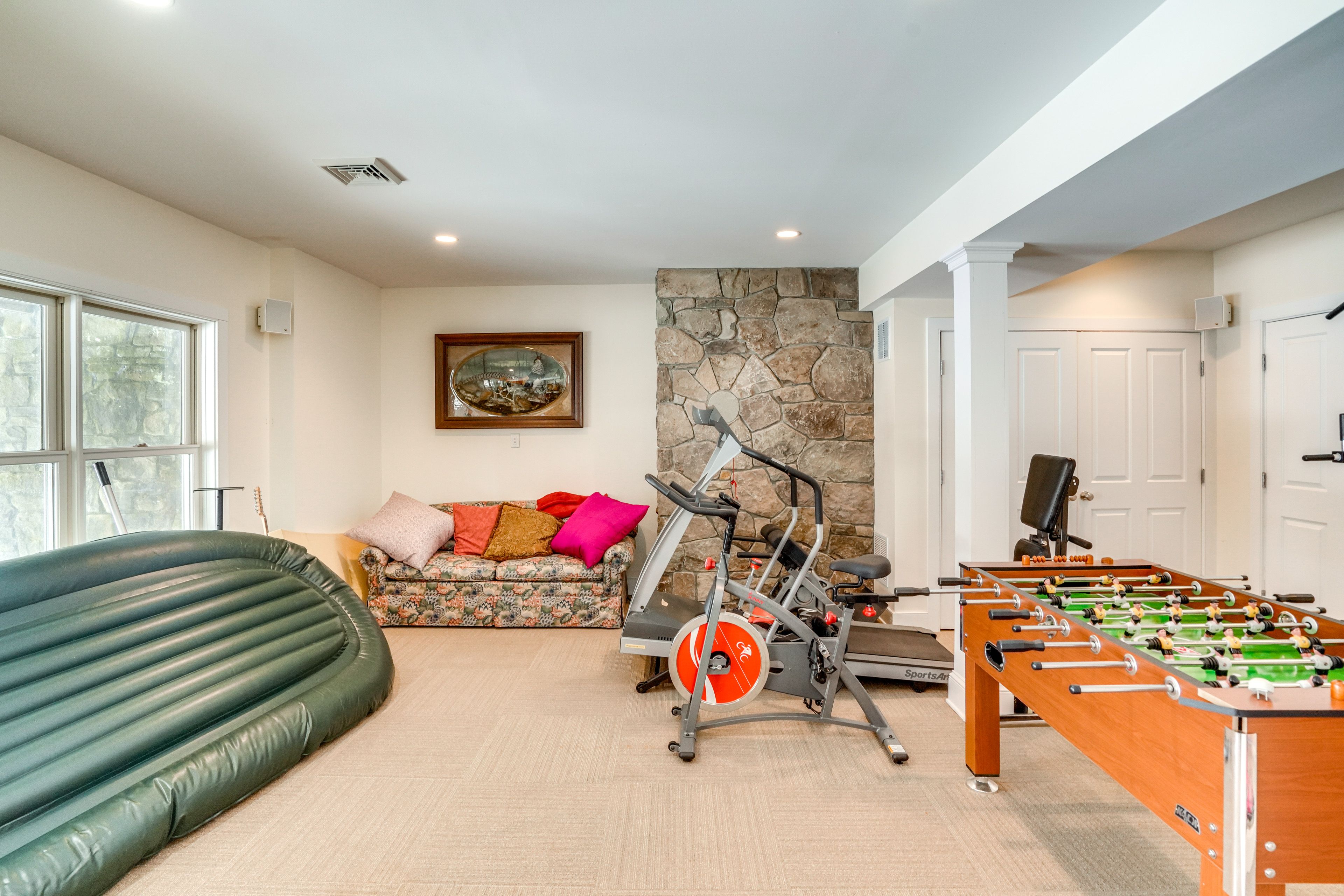 Game Room | Sleeper Sofa | Basement Floor | Foosball Table