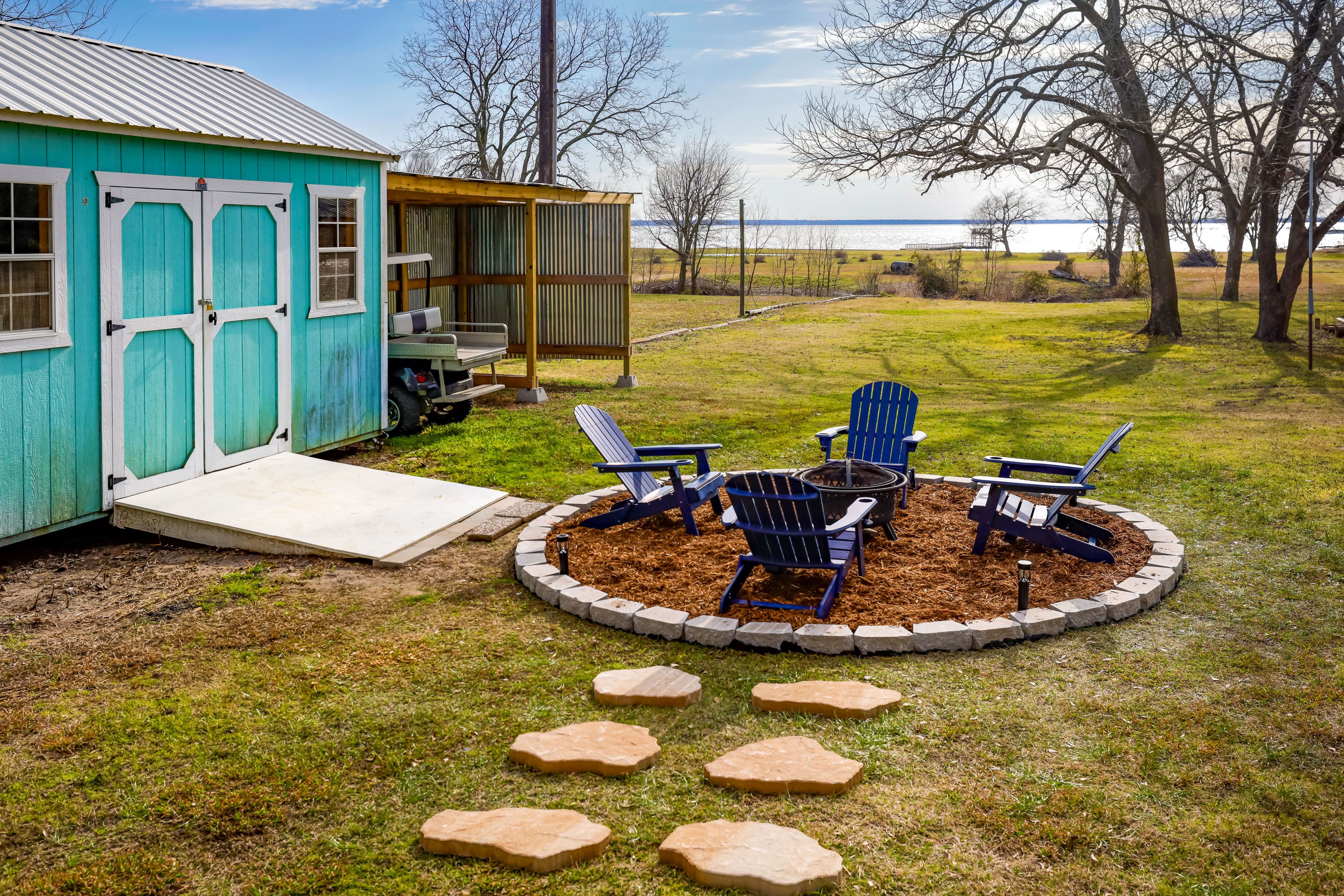 Exterior | Wood-Burning Fire Pit | Water Views